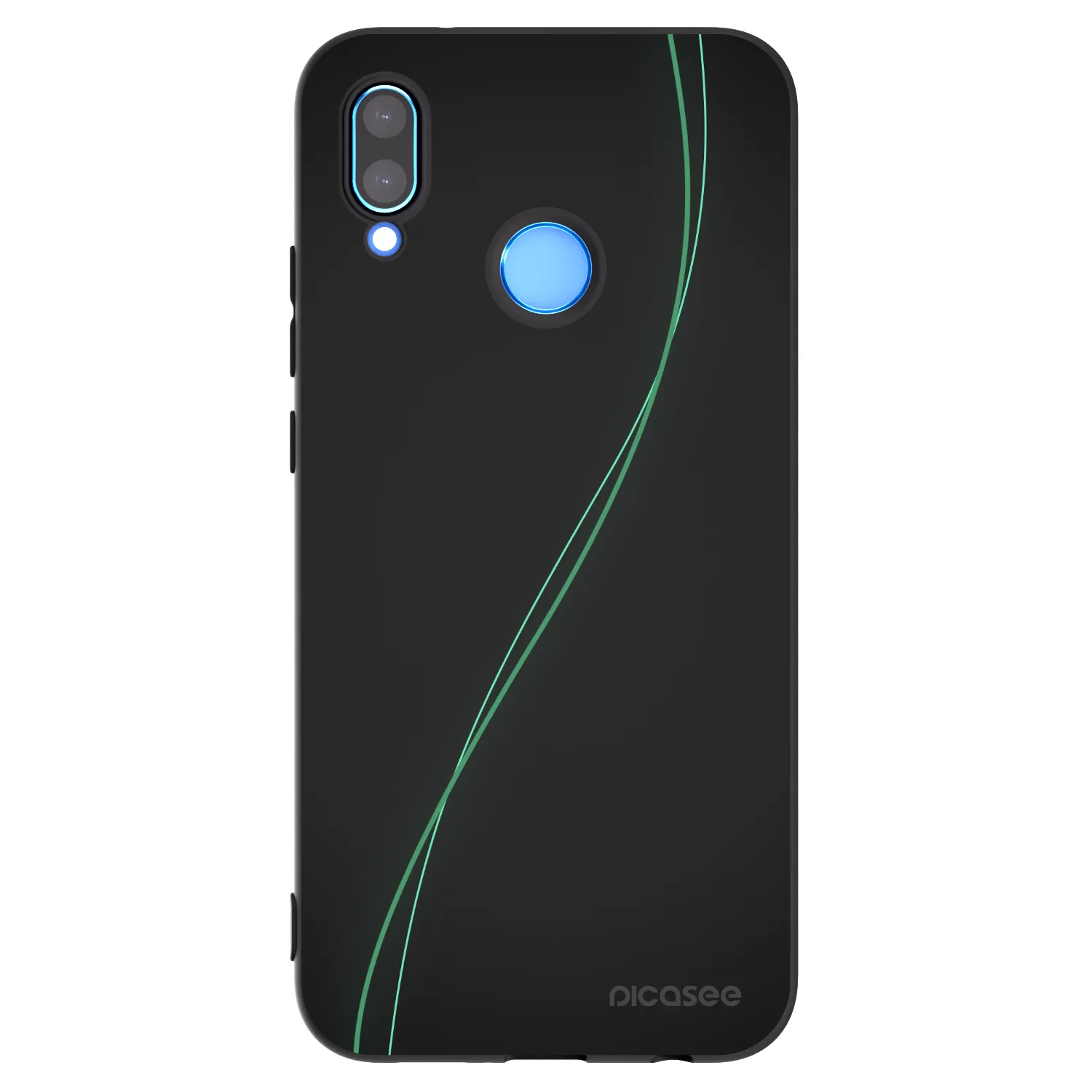 Picasee fekete szilikon tok az alábbi mobiltelefonokra Huawei P20 Lite - Be Different