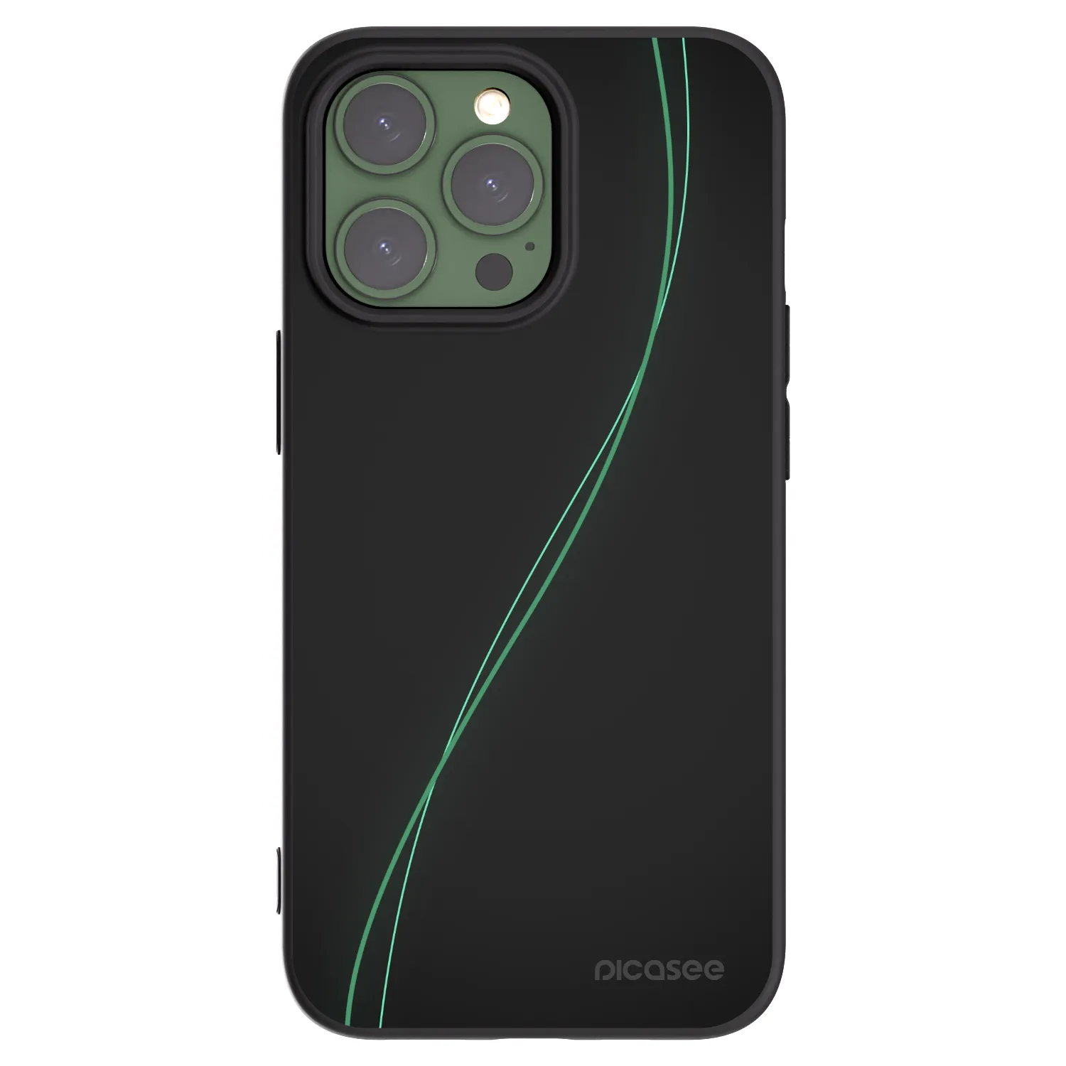 Picasee fekete szilikon tok az alábbi mobiltelefonokra Apple iPhone 13 Pro - Be Different