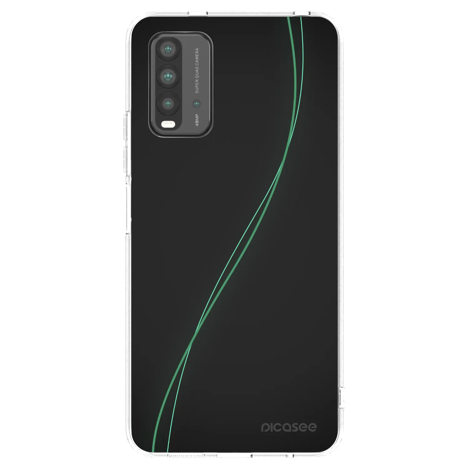 Picasee fekete szilikon tok az alábbi mobiltelefonokra Xiaomi Redmi 9T - Be Different