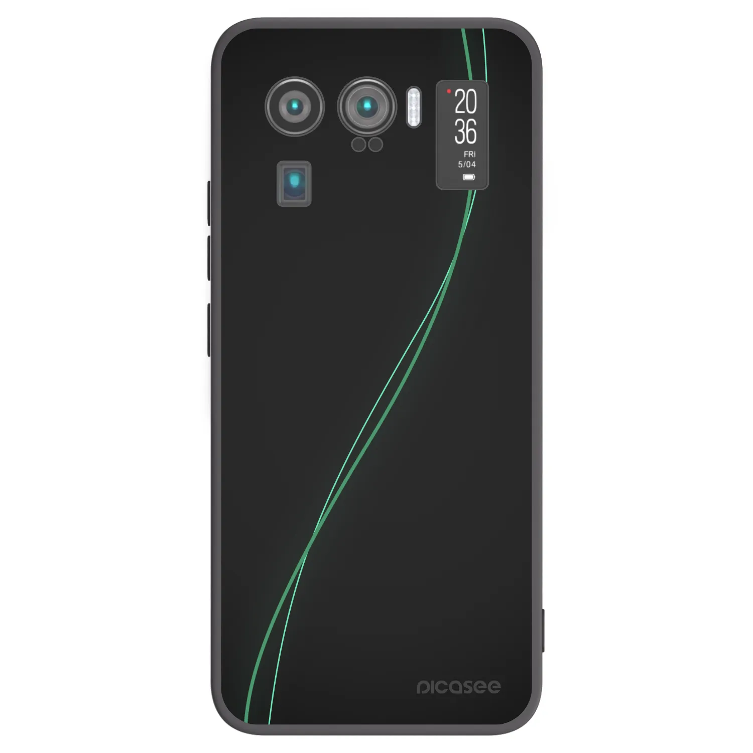 Picasee fekete szilikon tok az alábbi mobiltelefonokra Xiaomi Mi 11 Ultra - Be Different