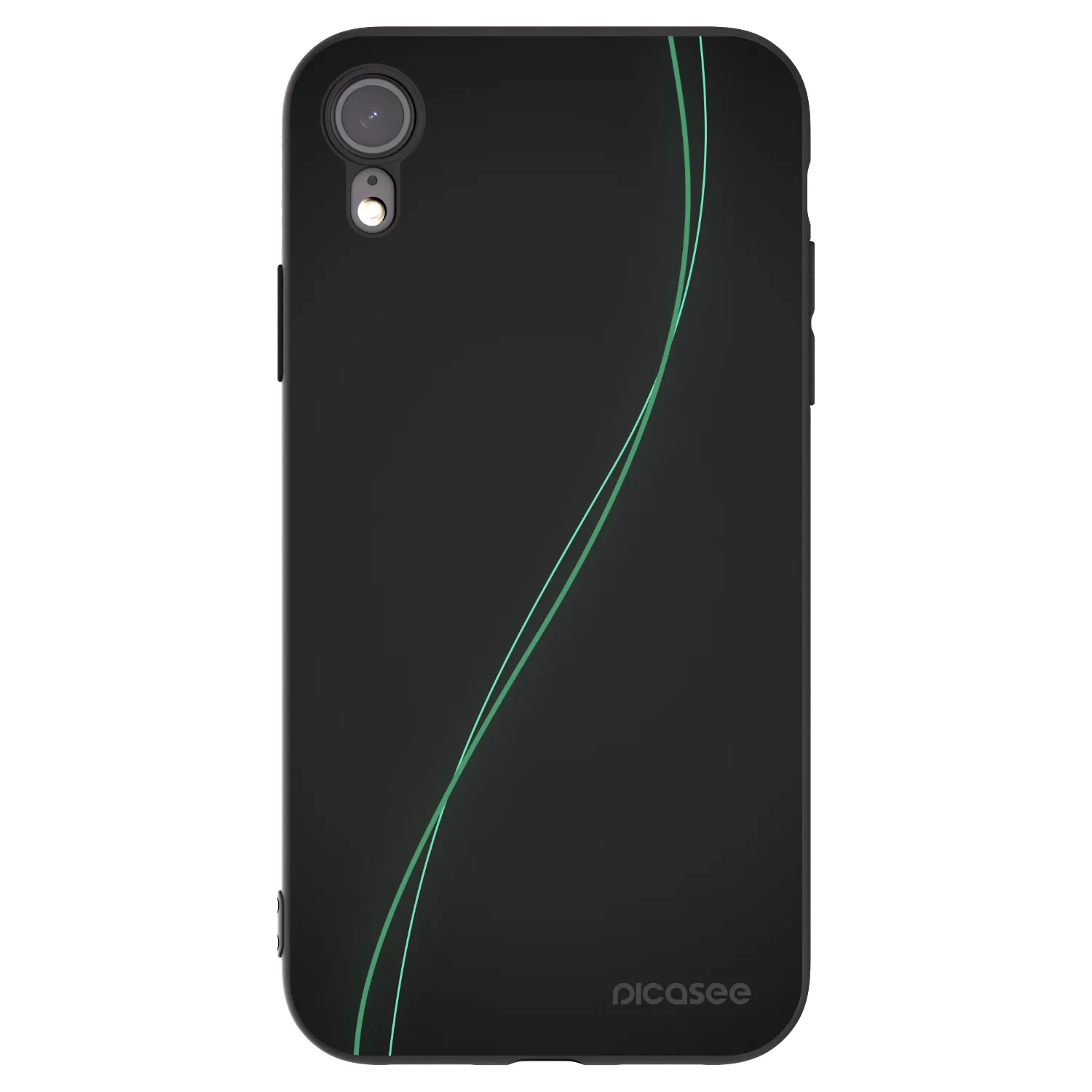 Picasee fekete szilikon tok az alábbi mobiltelefonokra Apple iPhone XR - Be Different