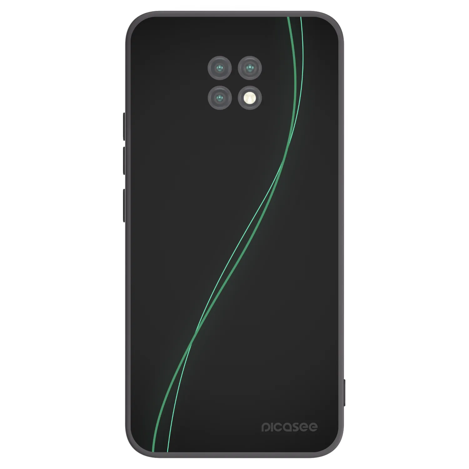 Picasee fekete szilikon tok az alábbi mobiltelefonokra Xiaomi Redmi Note 9T - Be Different