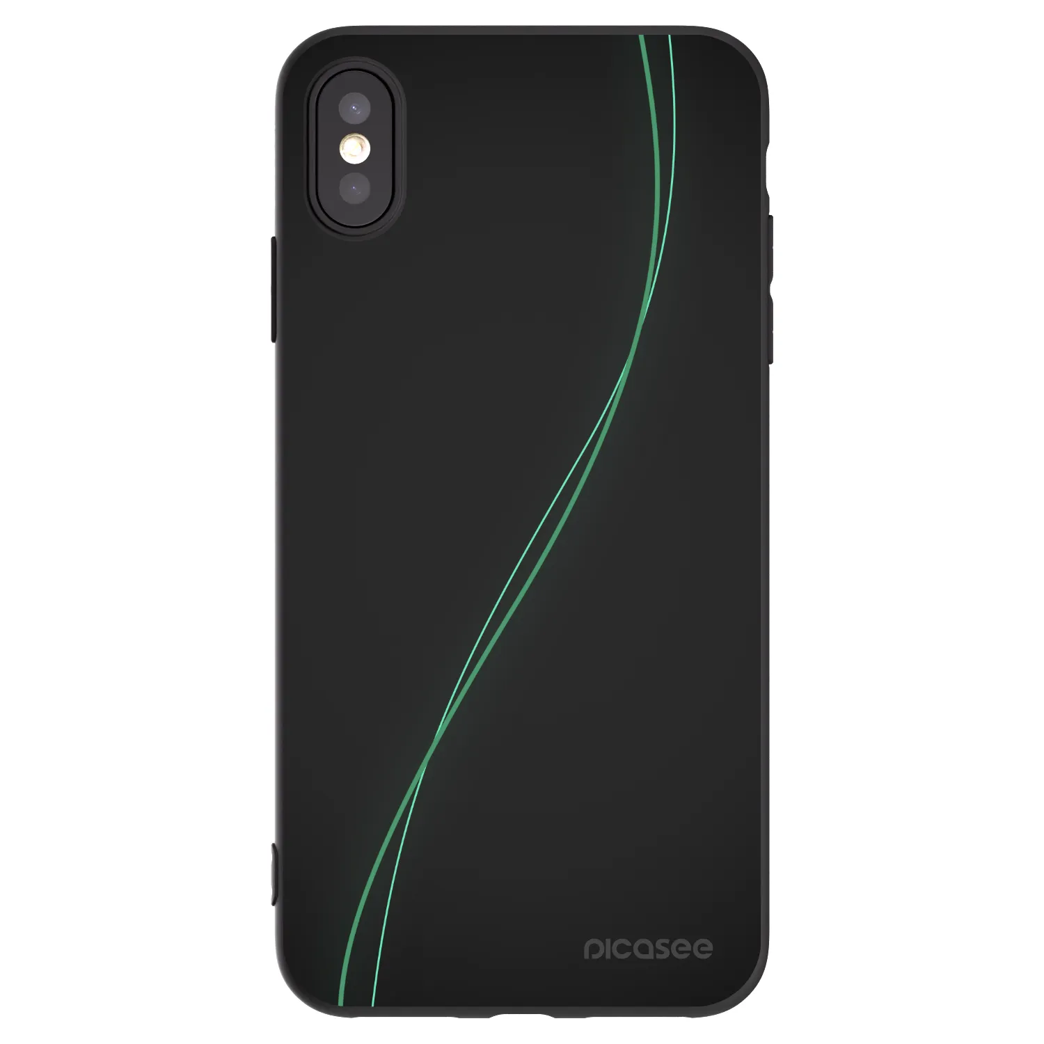 Picasee fekete szilikon tok az alábbi mobiltelefonokra Apple iPhone XS Max - Be Different