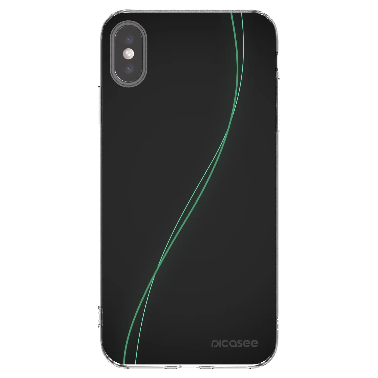 Picasee átlátszó szilikon tok az alábbi mobiltelefonokra Apple iPhone XS Max - Be Different