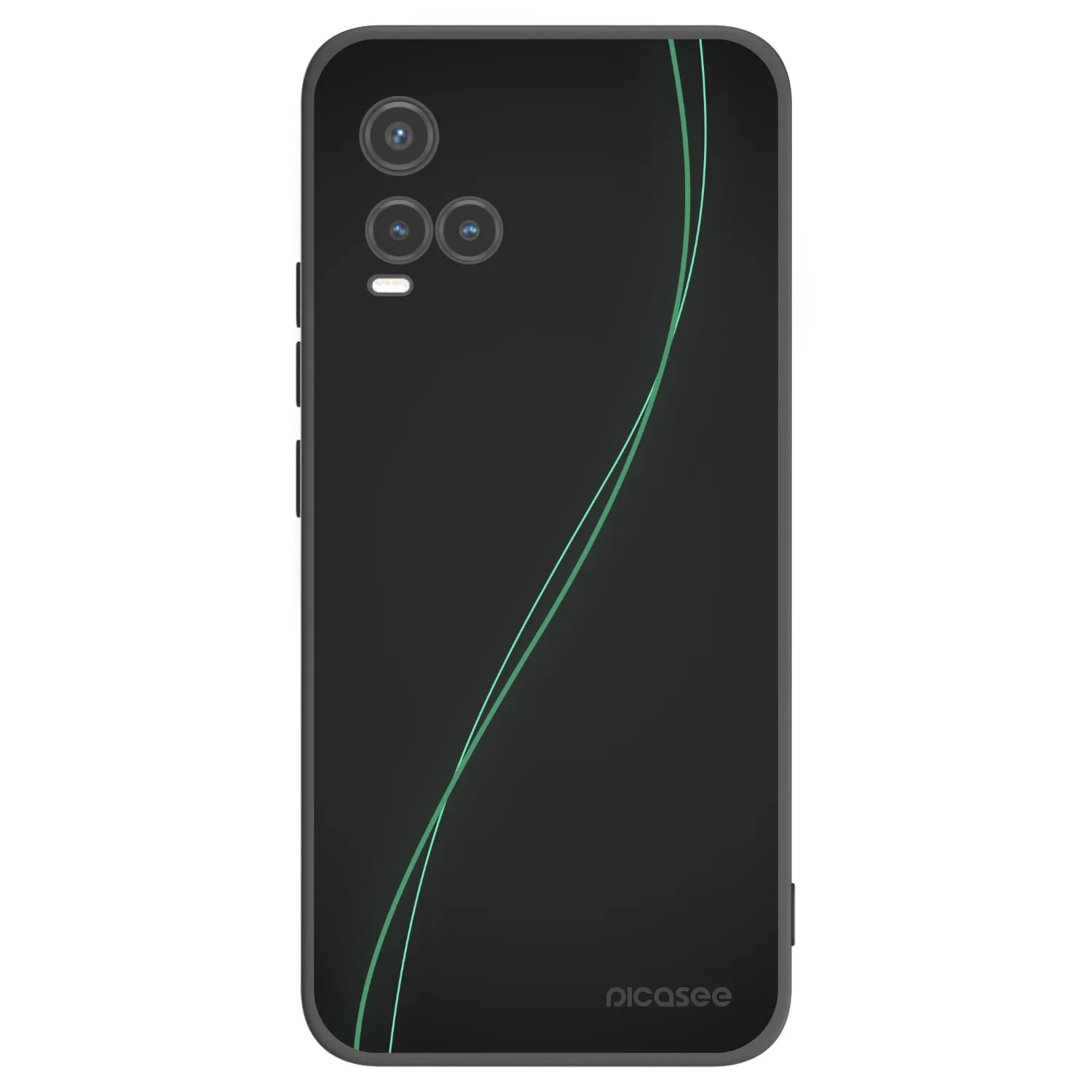 Picasee fekete szilikon tok az alábbi mobiltelefonokra Vivo Y33s - Be Different