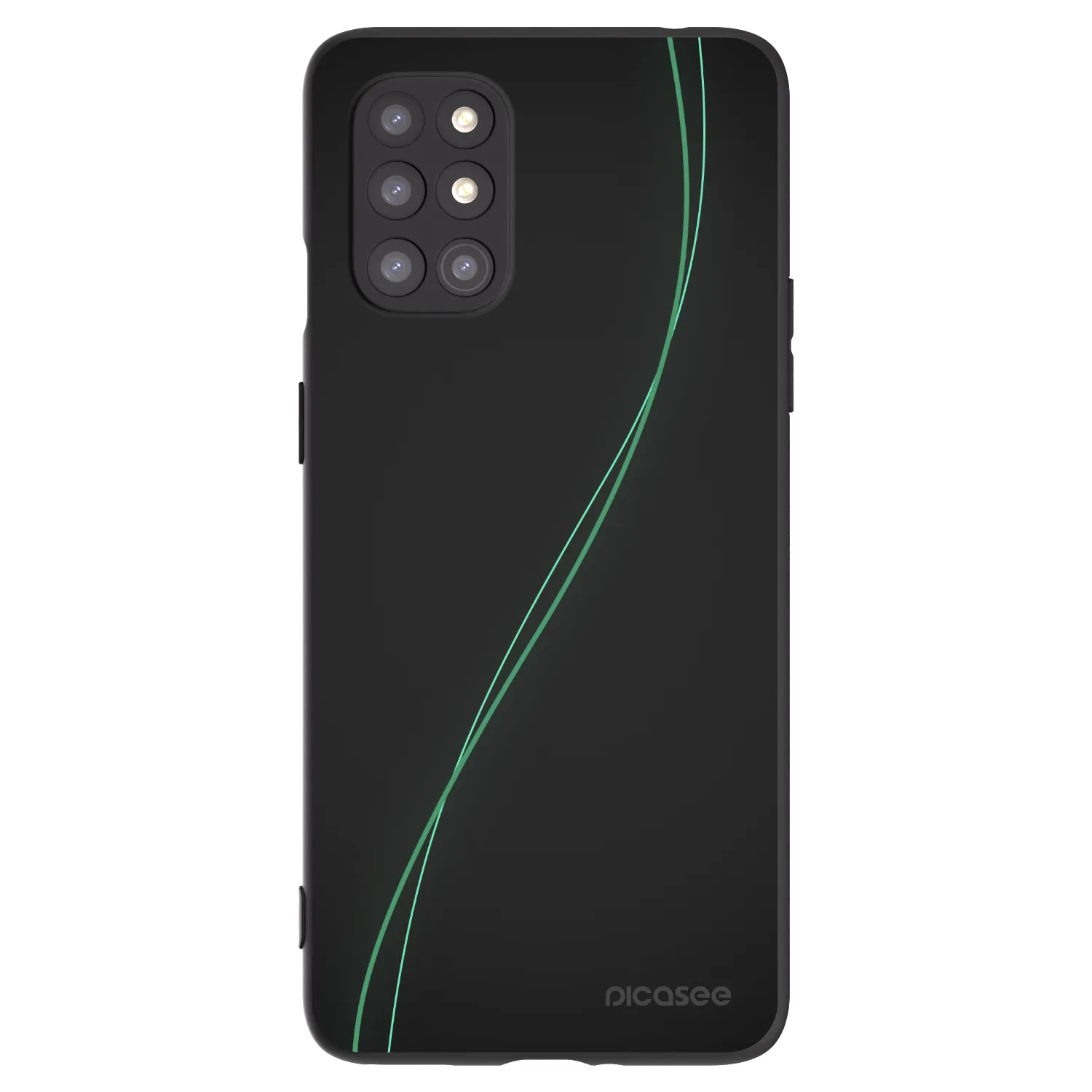Picasee fekete szilikon tok az alábbi mobiltelefonokra OnePlus 8T - Be Different