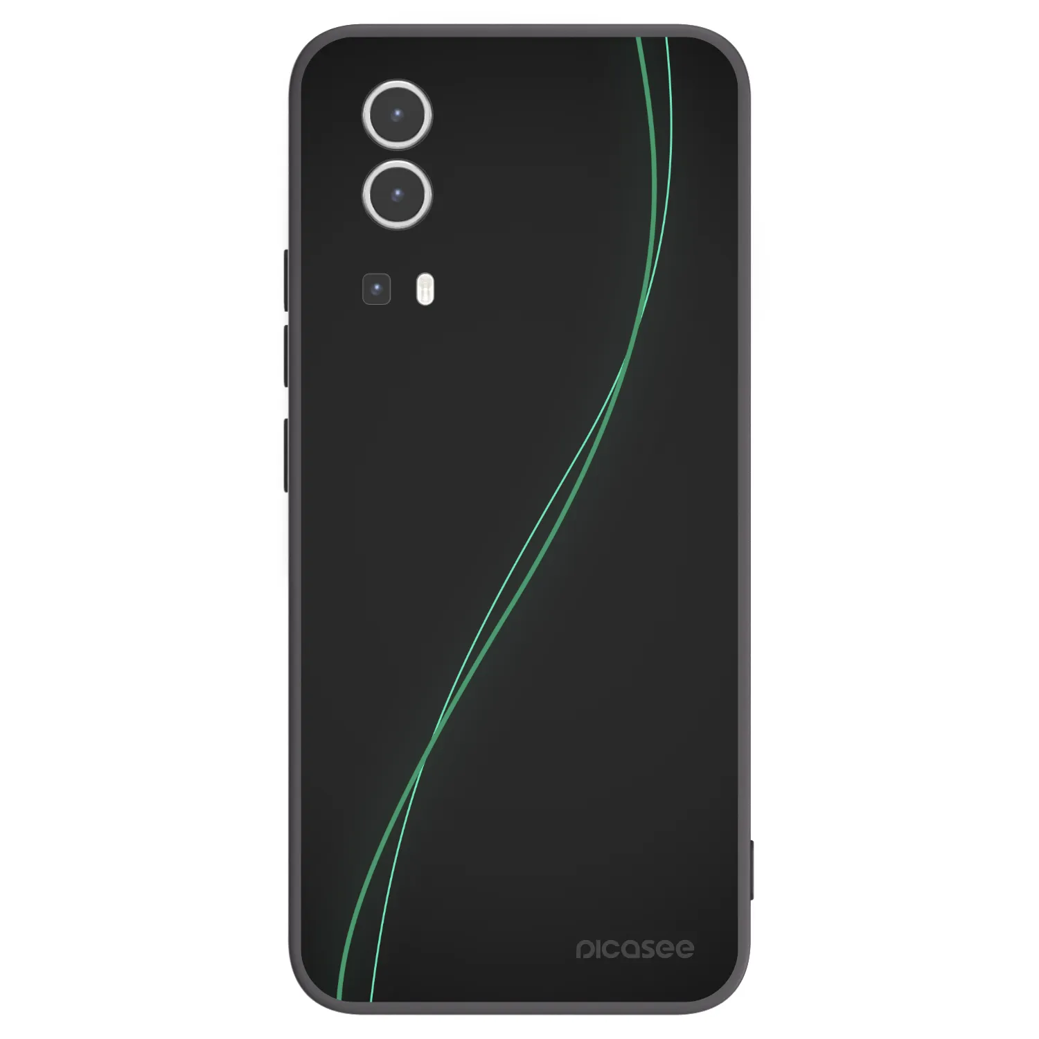 Picasee fekete szilikon tok az alábbi mobiltelefonokra Vivo Y72 5G - Be Different