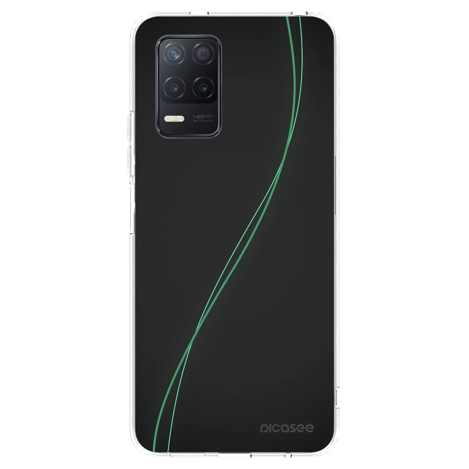 Picasee átlátszó szilikon tok az alábbi mobiltelefonokra Realme 8 5G - Be Different