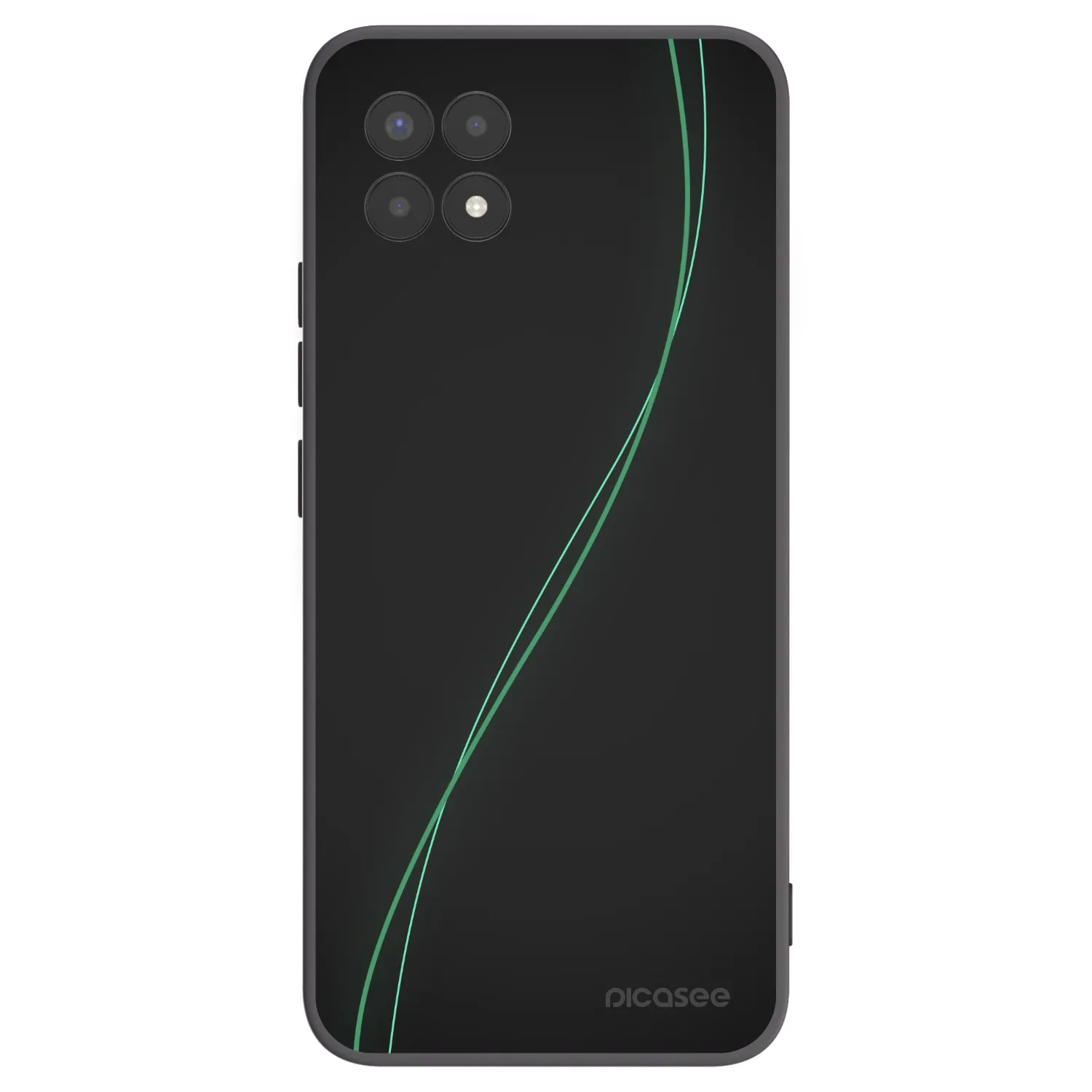Picasee fekete szilikon tok az alábbi mobiltelefonokra Realme 8i - Be Different