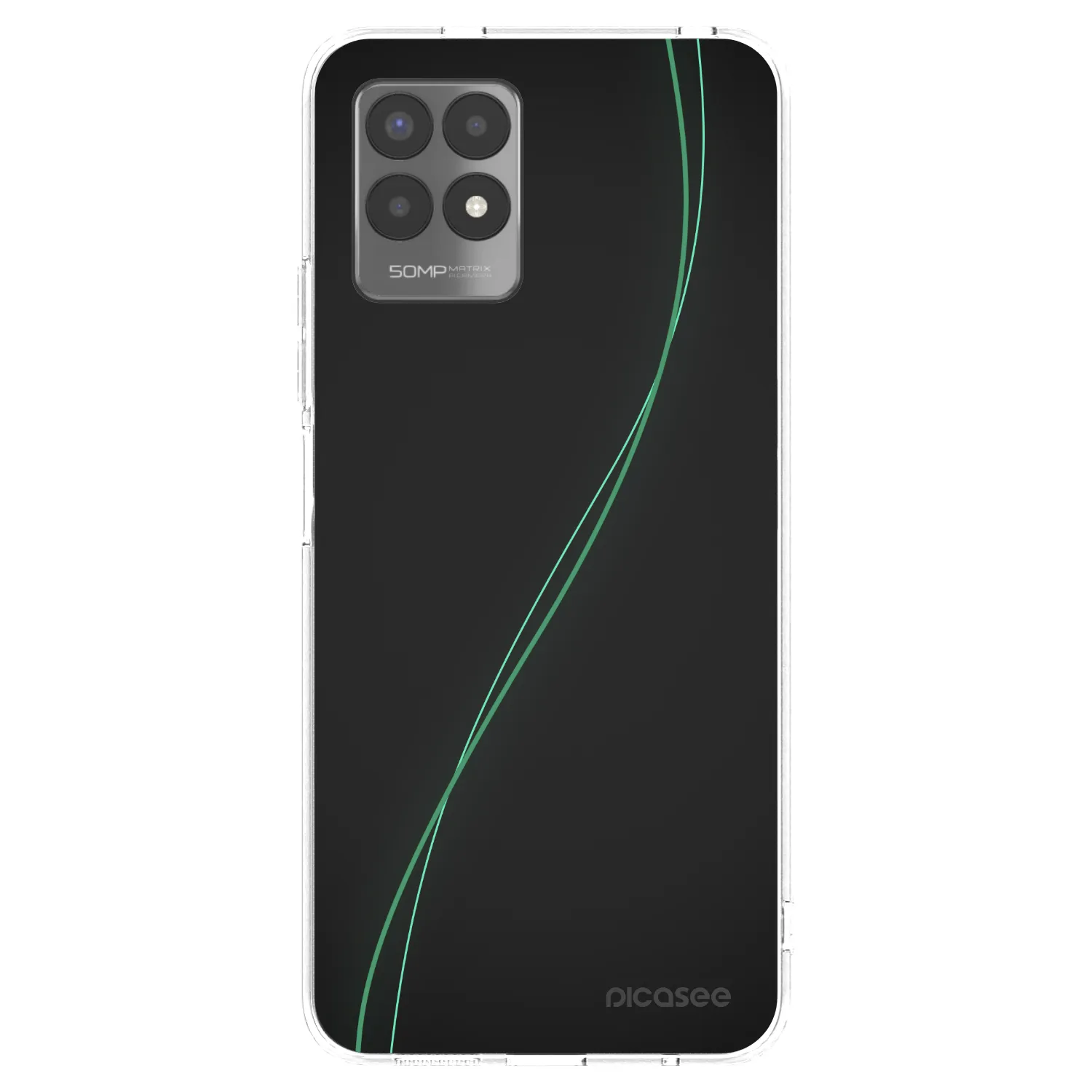 Picasee átlátszó szilikon tok az alábbi mobiltelefonokra Realme 8i - Be Different