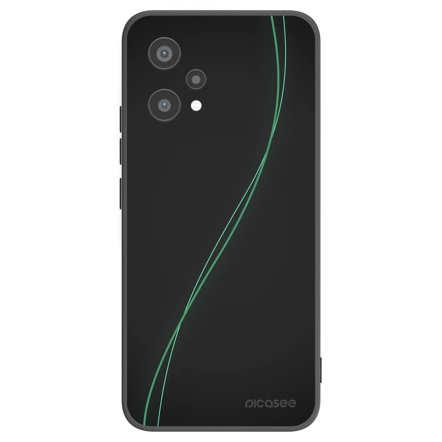 Picasee fekete szilikon tok az alábbi mobiltelefonokra Realme 9 Pro 5G - Be Different