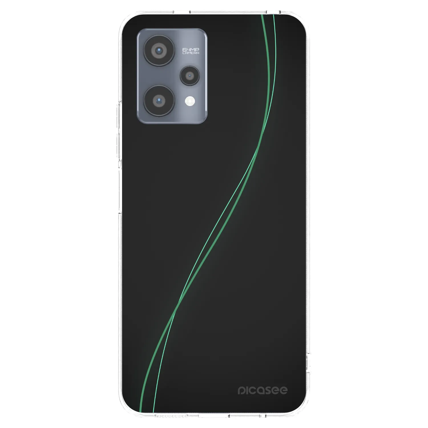 Picasee átlátszó szilikon tok az alábbi mobiltelefonokra Realme 9 Pro 5G - Be Different