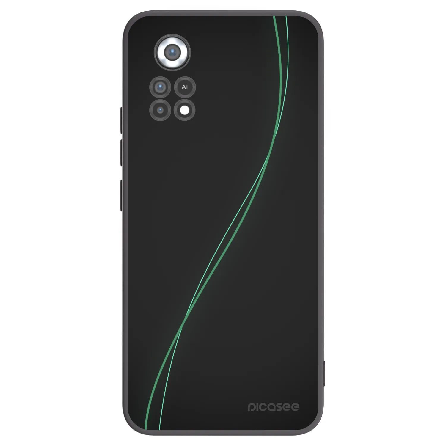Picasee fekete szilikon tok az alábbi mobiltelefonokra Xiaomi Poco X4 Pro 5G - Be Different