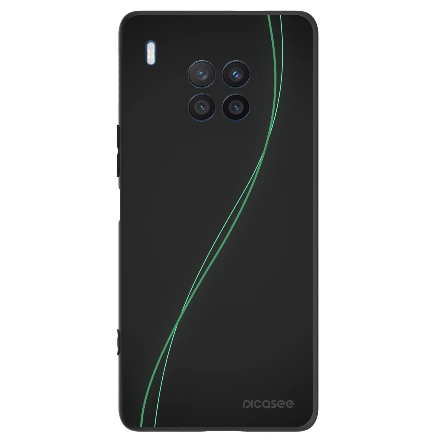 Picasee fekete szilikon tok az alábbi mobiltelefonokra Honor 50 Lite - Be Different