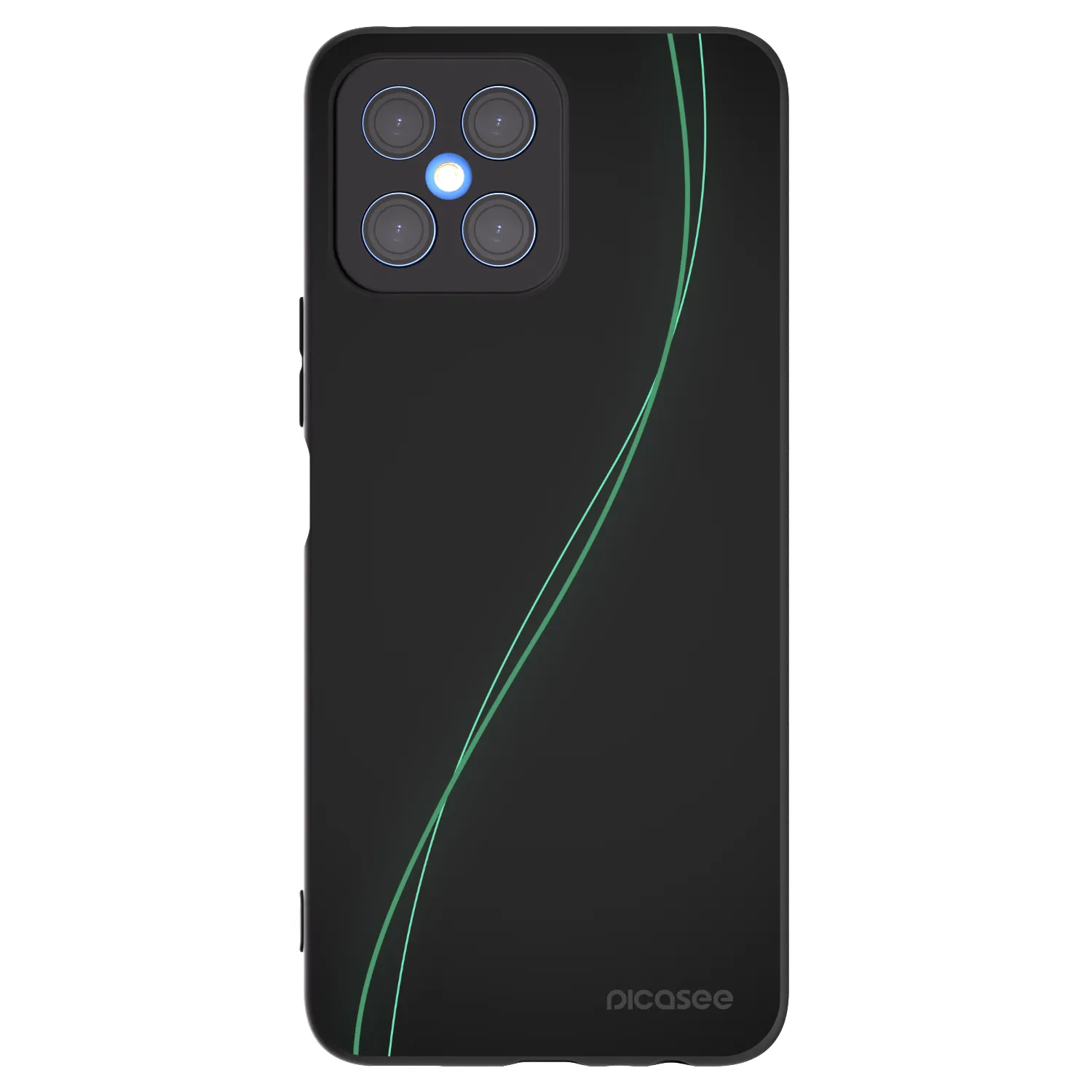 Picasee fekete szilikon tok az alábbi mobiltelefonokra Honor X8 4G - Be Different