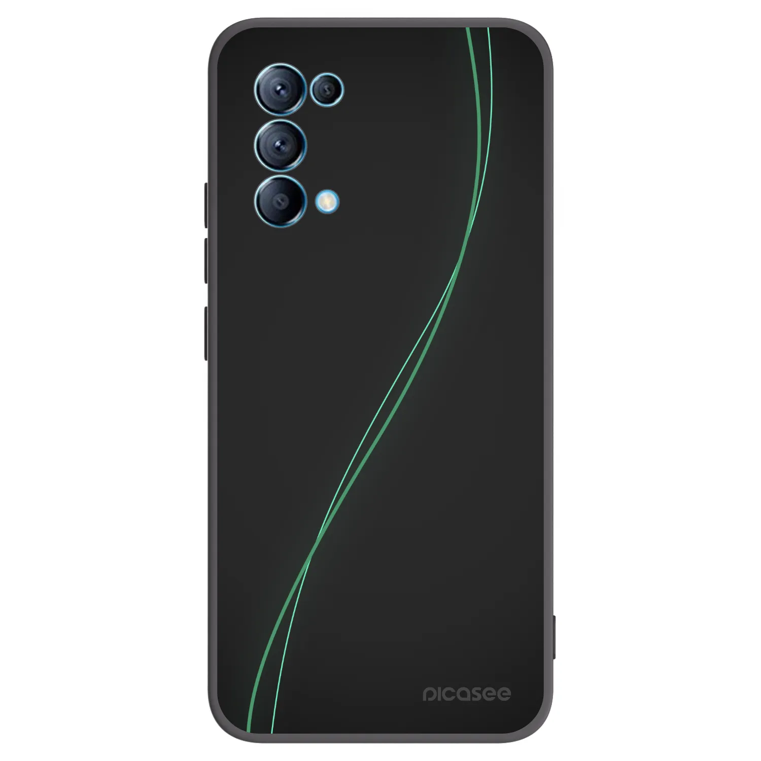 Picasee fekete szilikon tok az alábbi mobiltelefonokra OPPO Reno 5 5G - Be Different