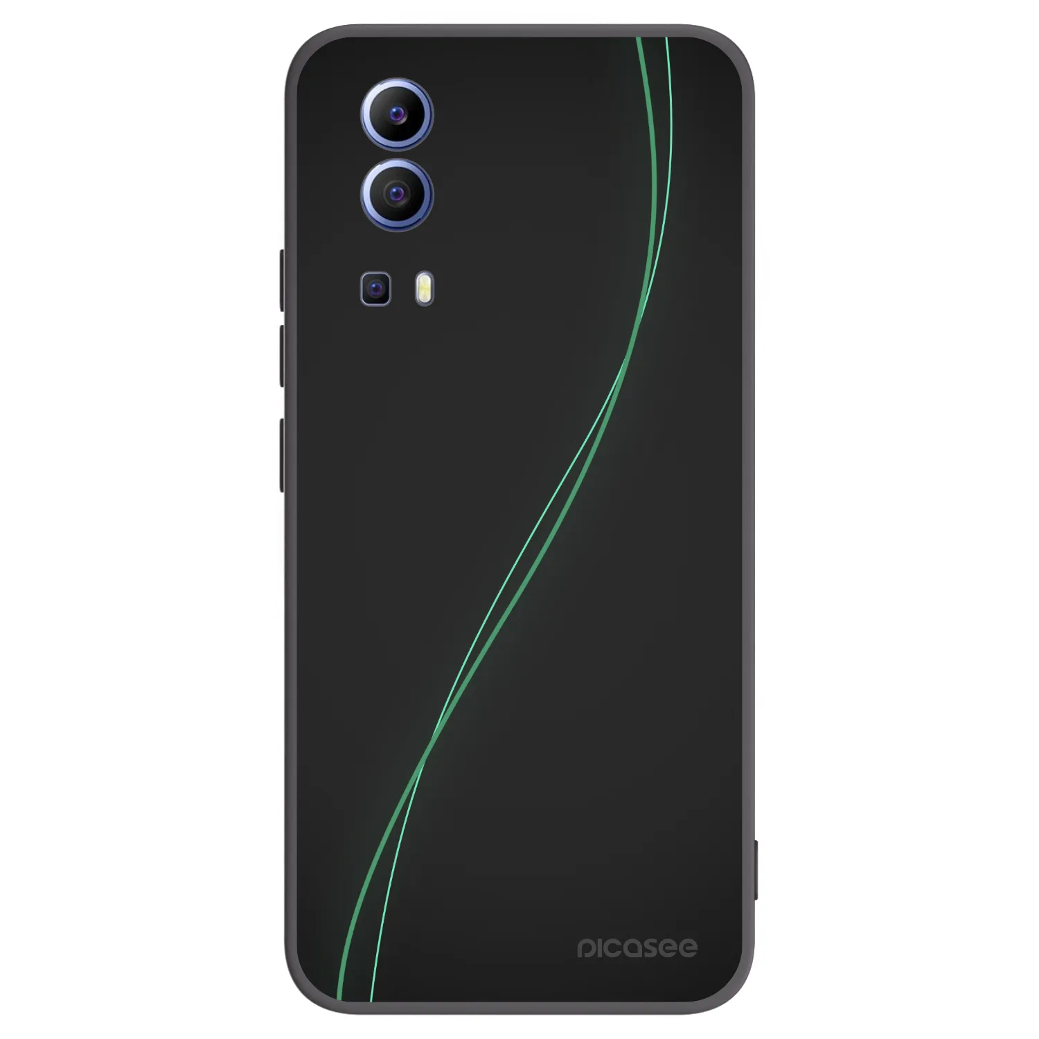 Picasee fekete szilikon tok az alábbi mobiltelefonokra Vivo Y52 5G - Be Different
