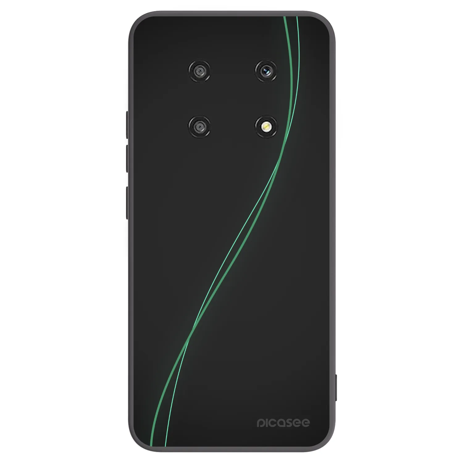 Picasee fekete szilikon tok az alábbi mobiltelefonokra Honor Magic4 Lite 5G - Be Different