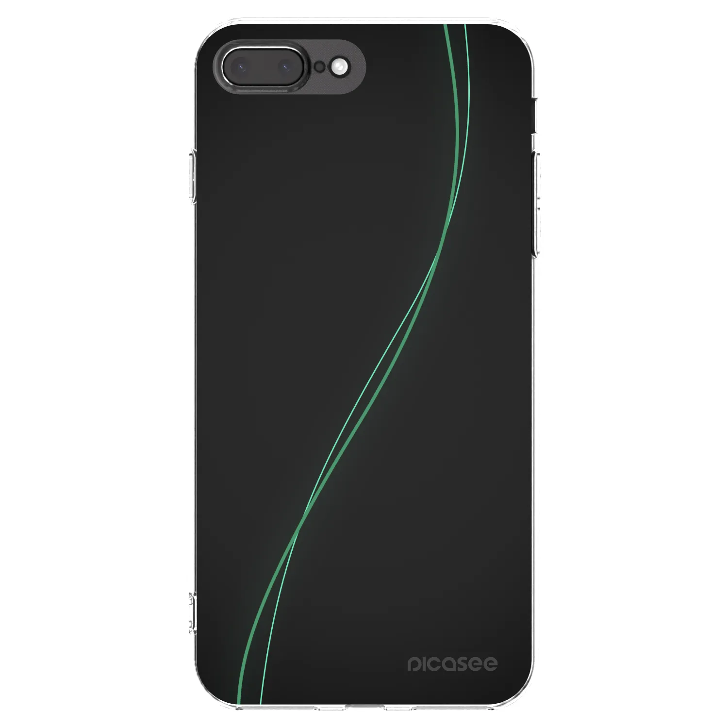 Picasee átlátszó szilikon tok az alábbi mobiltelefonokra Apple iPhone 8 Plus - Be Different