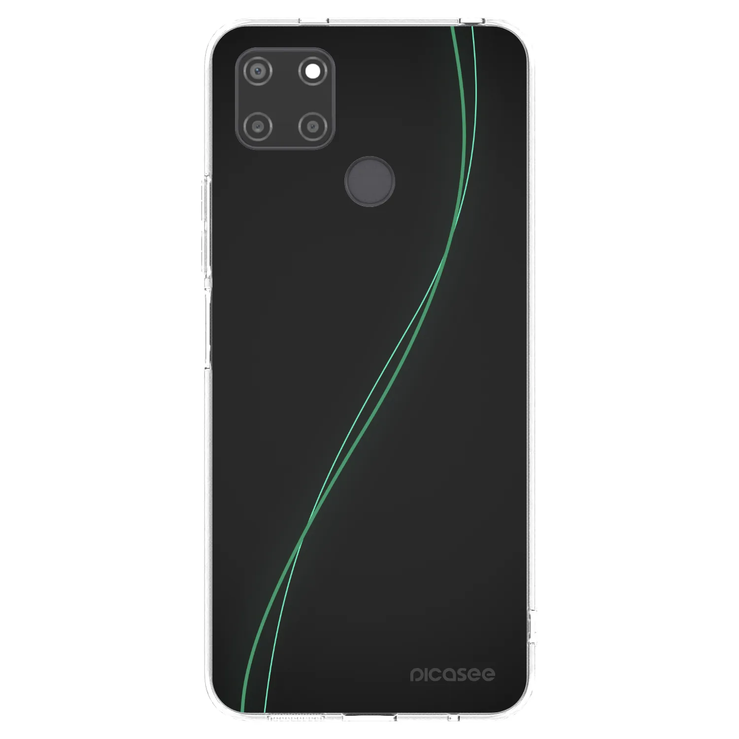 Picasee átlátszó szilikon tok az alábbi mobiltelefonokra Realme C21Y - Be Different