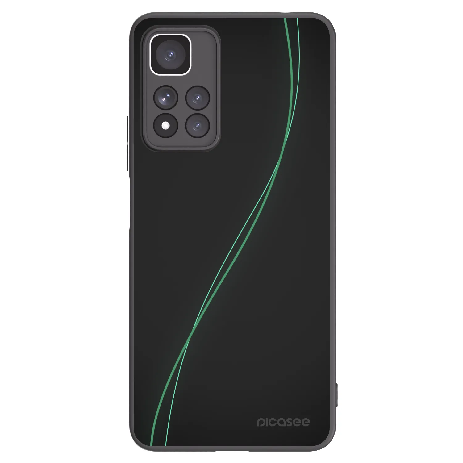 Picasee fekete szilikon tok az alábbi mobiltelefonokra Xiaomi Redmi Note 11 Pro+ 5G - Be Different