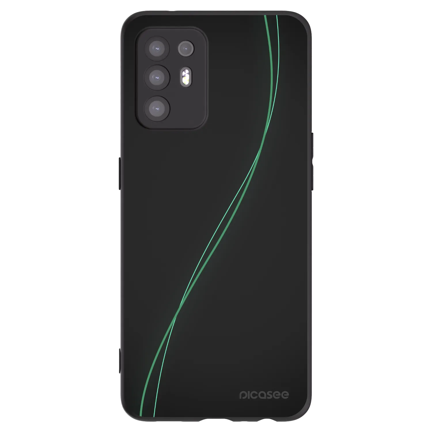 Picasee fekete szilikon tok az alábbi mobiltelefonokra OPPO A94 5G - Be Different