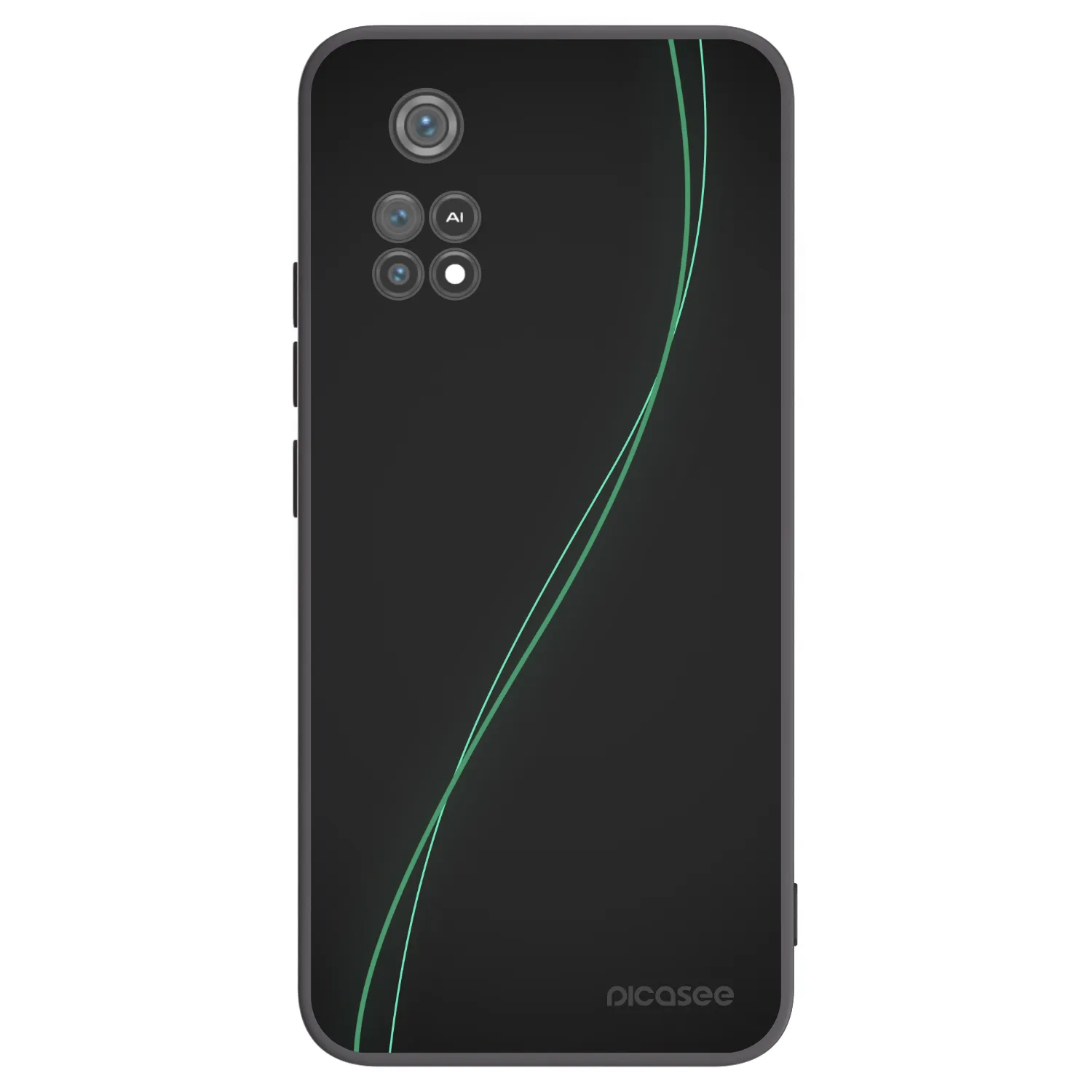 Picasee fekete szilikon tok az alábbi mobiltelefonokra Xiaomi Poco M4 Pro - Be Different