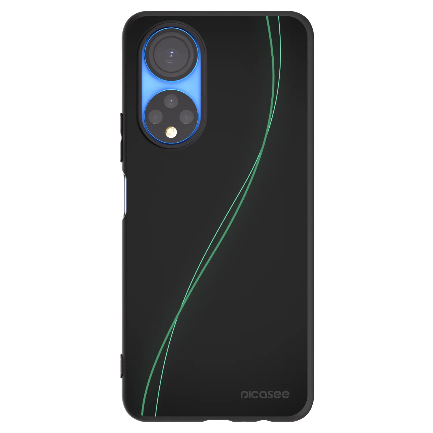 Picasee fekete szilikon tok az alábbi mobiltelefonokra Honor X7 - Be Different