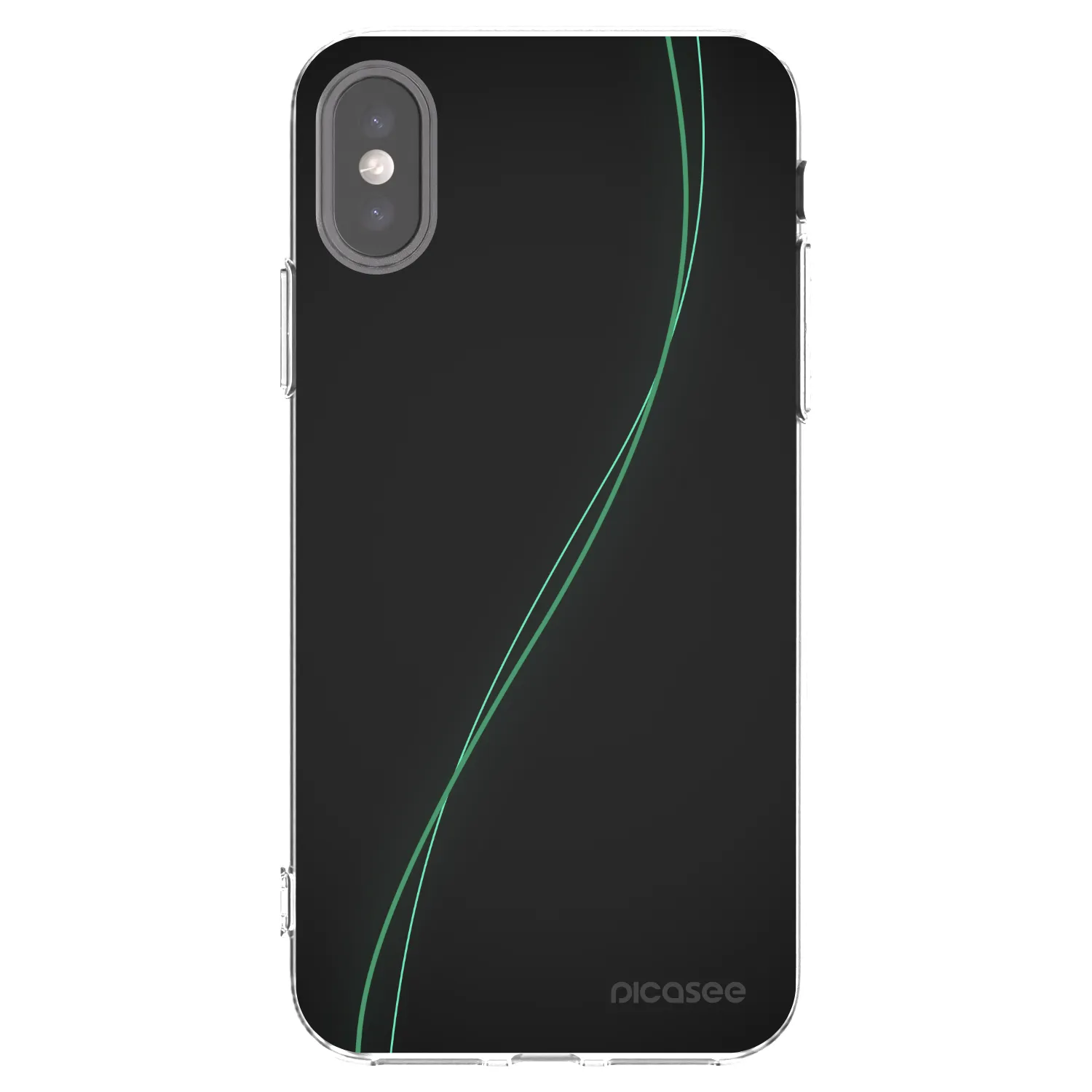 Picasee átlátszó szilikon tok az alábbi mobiltelefonokra Apple iPhone X/XS - Be Different