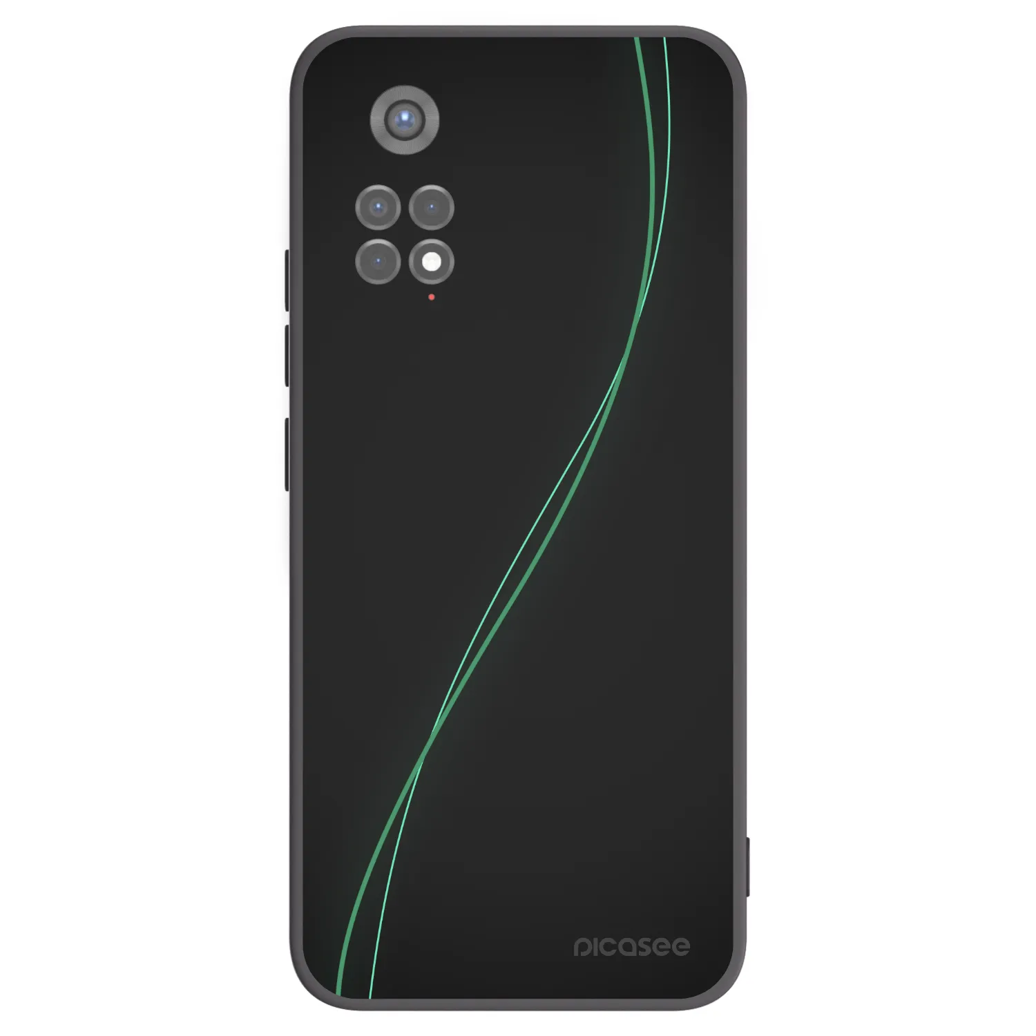 Picasee fekete szilikon tok az alábbi mobiltelefonokra Xiaomi Redmi Note 11S 5G - Be Different
