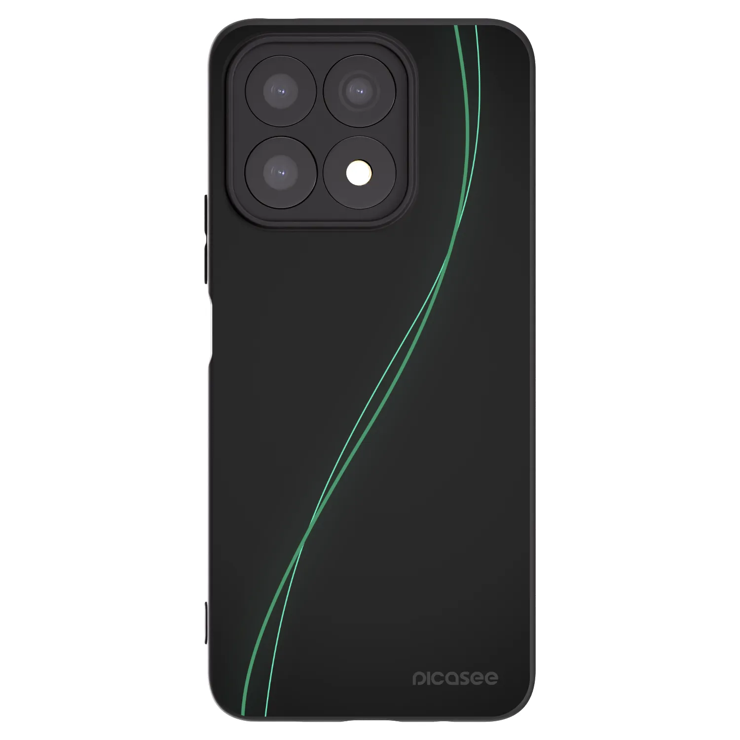 Picasee fekete szilikon tok az alábbi mobiltelefonokra Honor X8a - Be Different