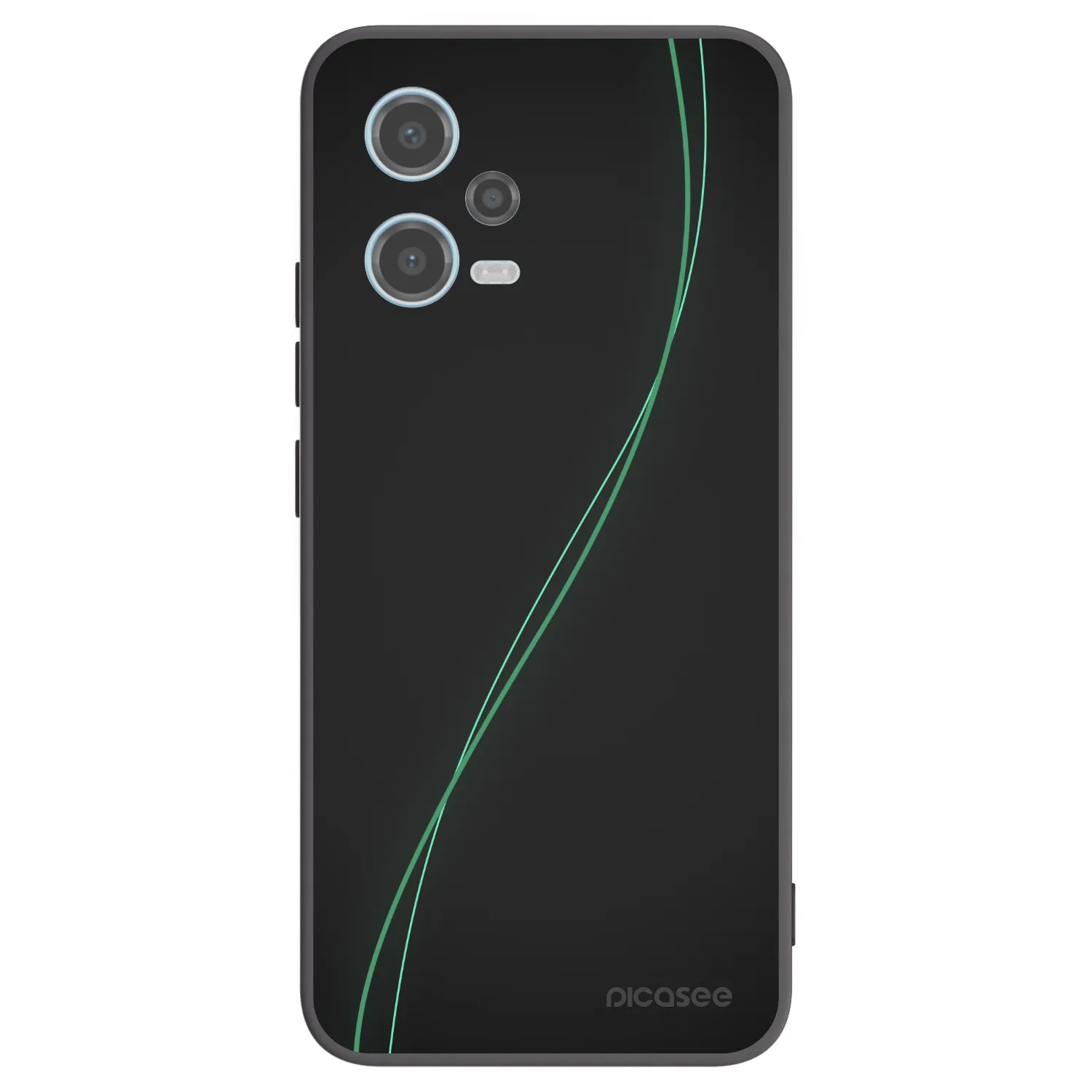 Picasee fekete szilikon tok az alábbi mobiltelefonokra Xiaomi Redmi Note 12 5G - Be Different