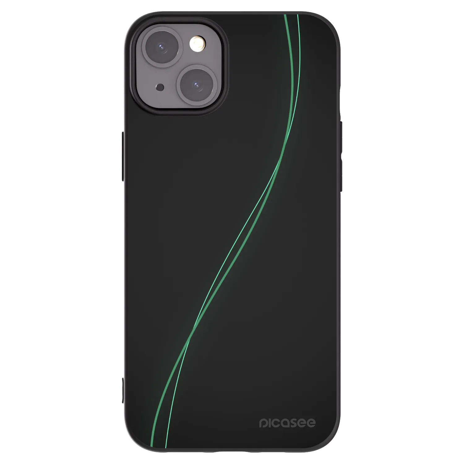 Picasee fekete szilikon tok az alábbi mobiltelefonokra Apple iPhone 15 Plus - Be Different
