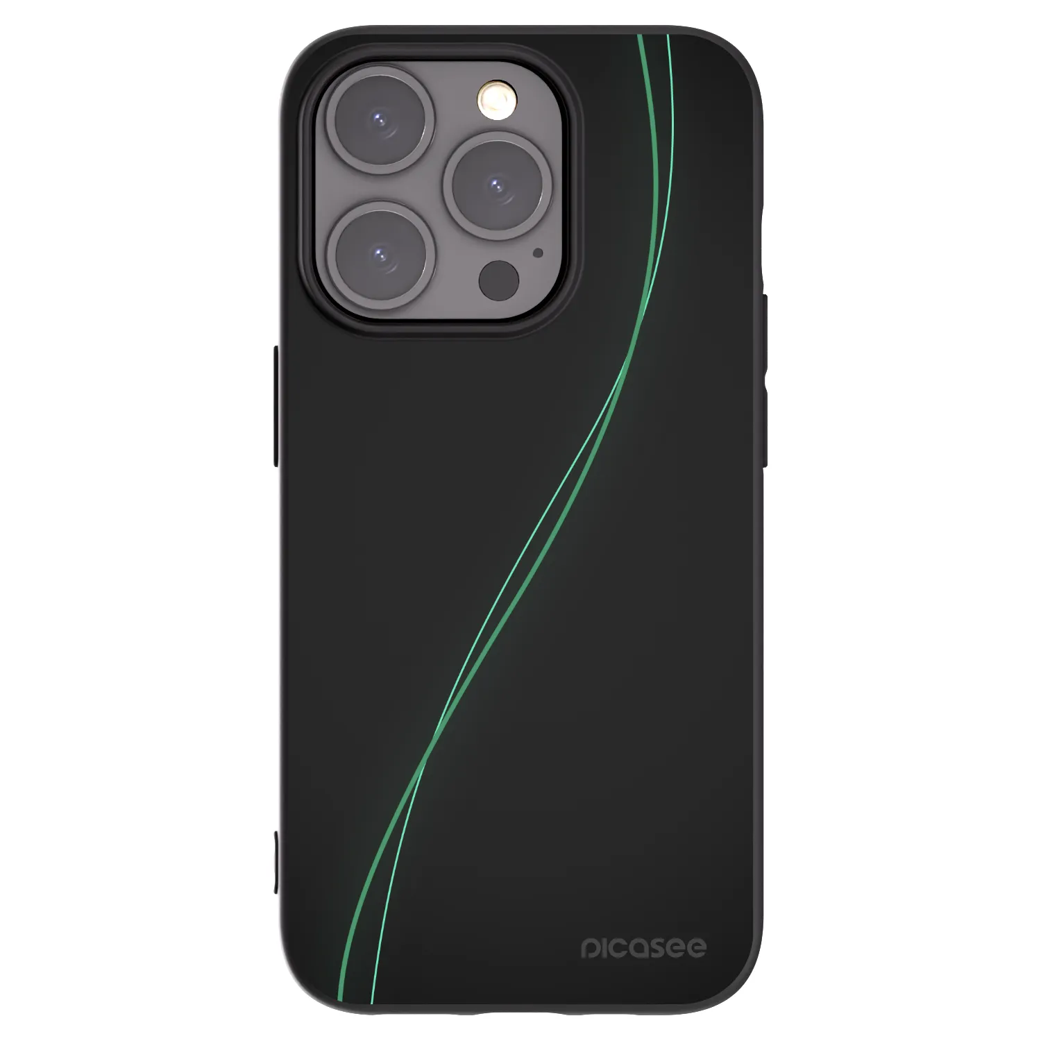Picasee fekete szilikon tok az alábbi mobiltelefonokra Apple iPhone 15 Pro - Be Different
