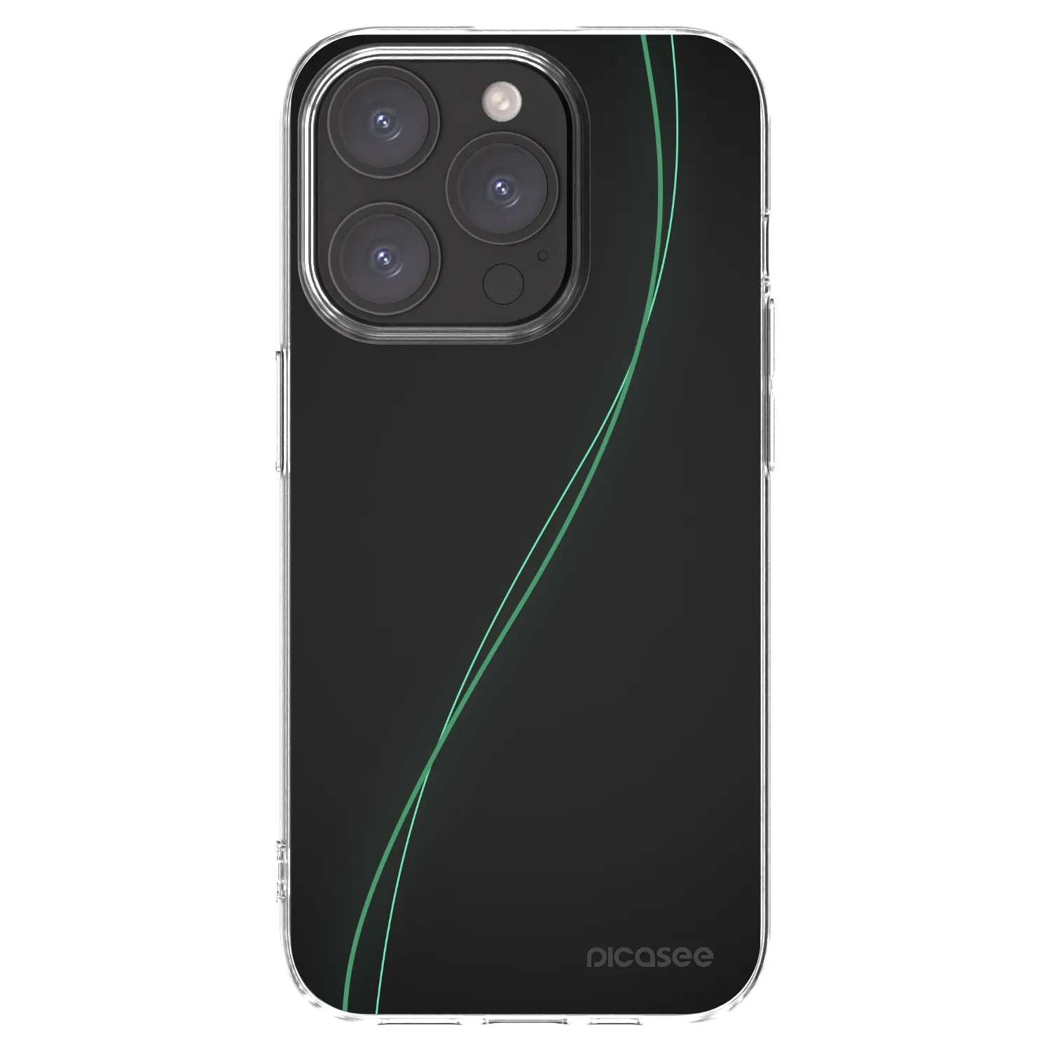 Picasee átlátszó szilikon tok az alábbi mobiltelefonokra Apple iPhone 15 Pro - Be Different