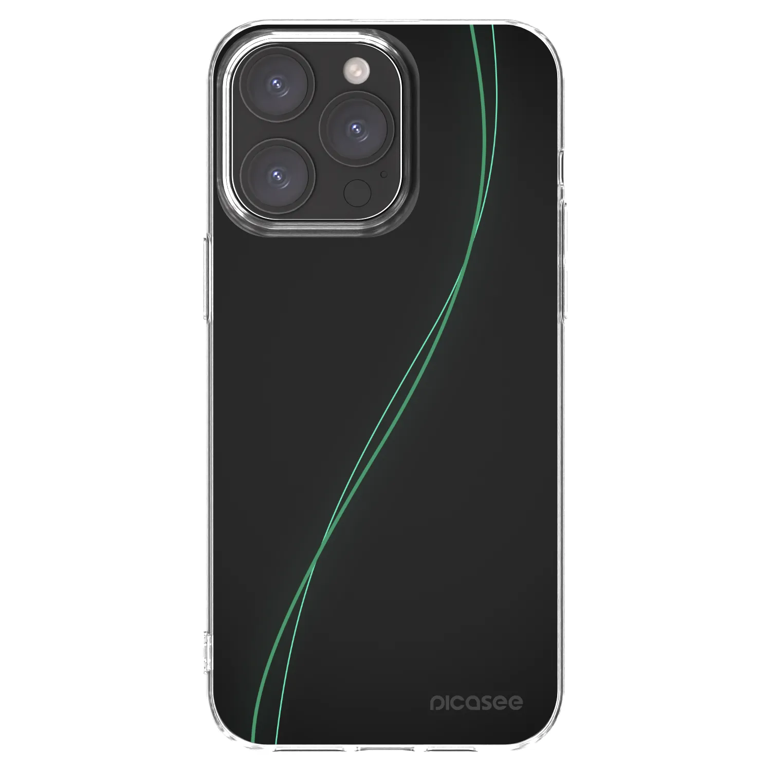 Picasee átlátszó szilikon tok az alábbi mobiltelefonokra Apple iPhone 15 Pro Max - Be Different