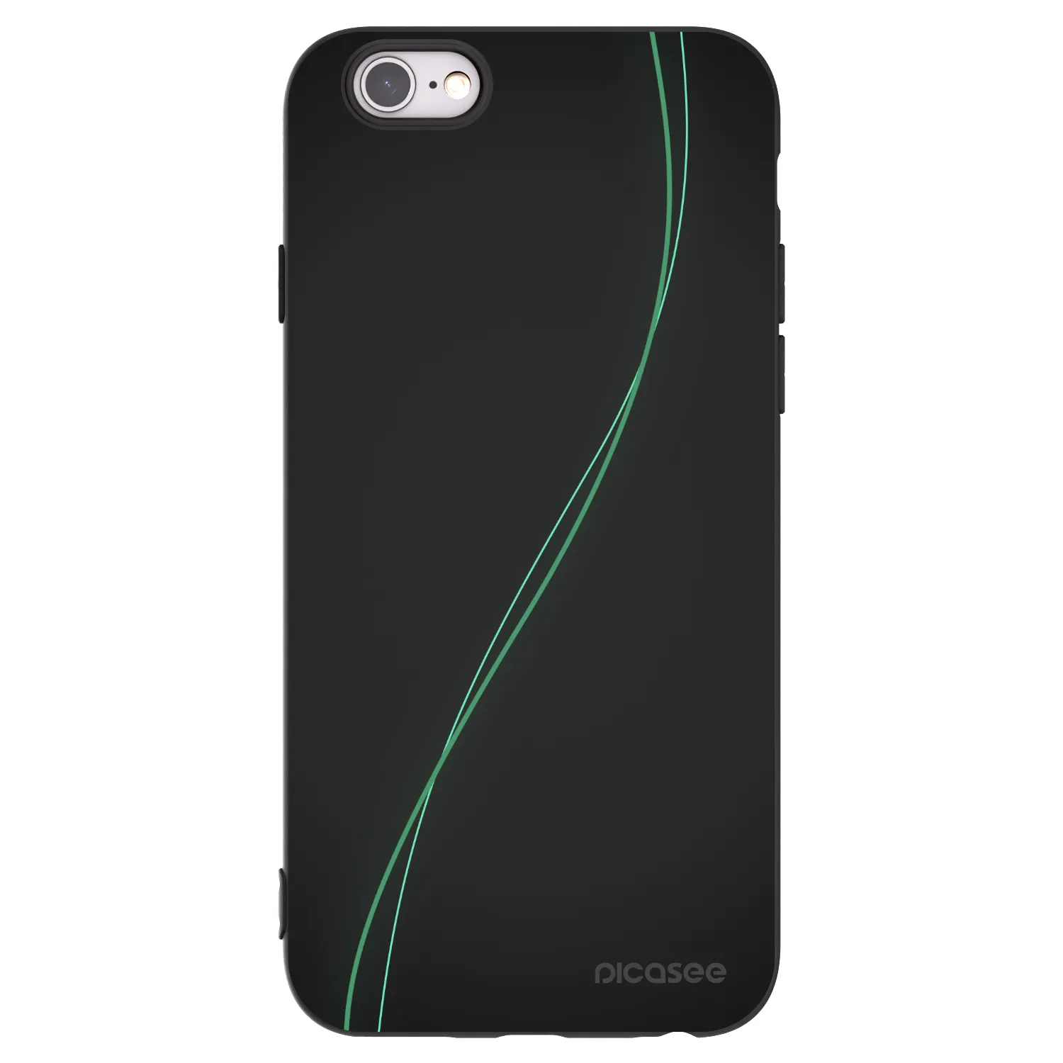Picasee fekete szilikon tok az alábbi mobiltelefonokra Apple iPhone 6/6S - Be Different