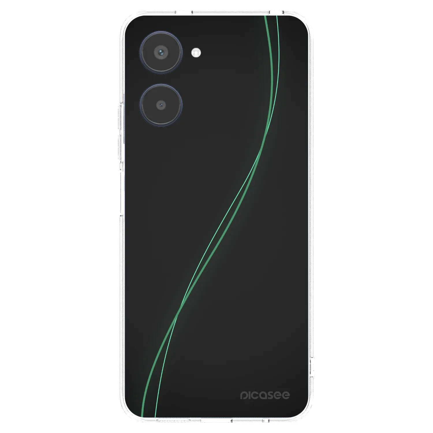 Picasee átlátszó szilikon tok az alábbi mobiltelefonokra Realme 10 4G - Be Different