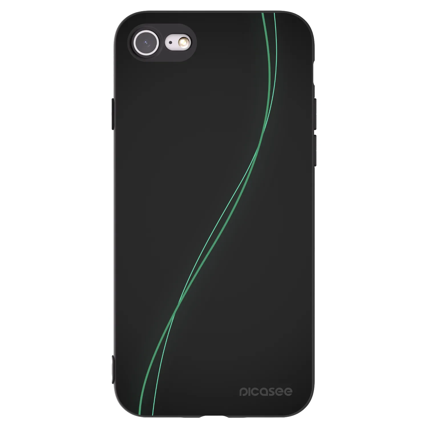 Picasee fekete szilikon tok az alábbi mobiltelefonokra Apple iPhone 7 - Be Different