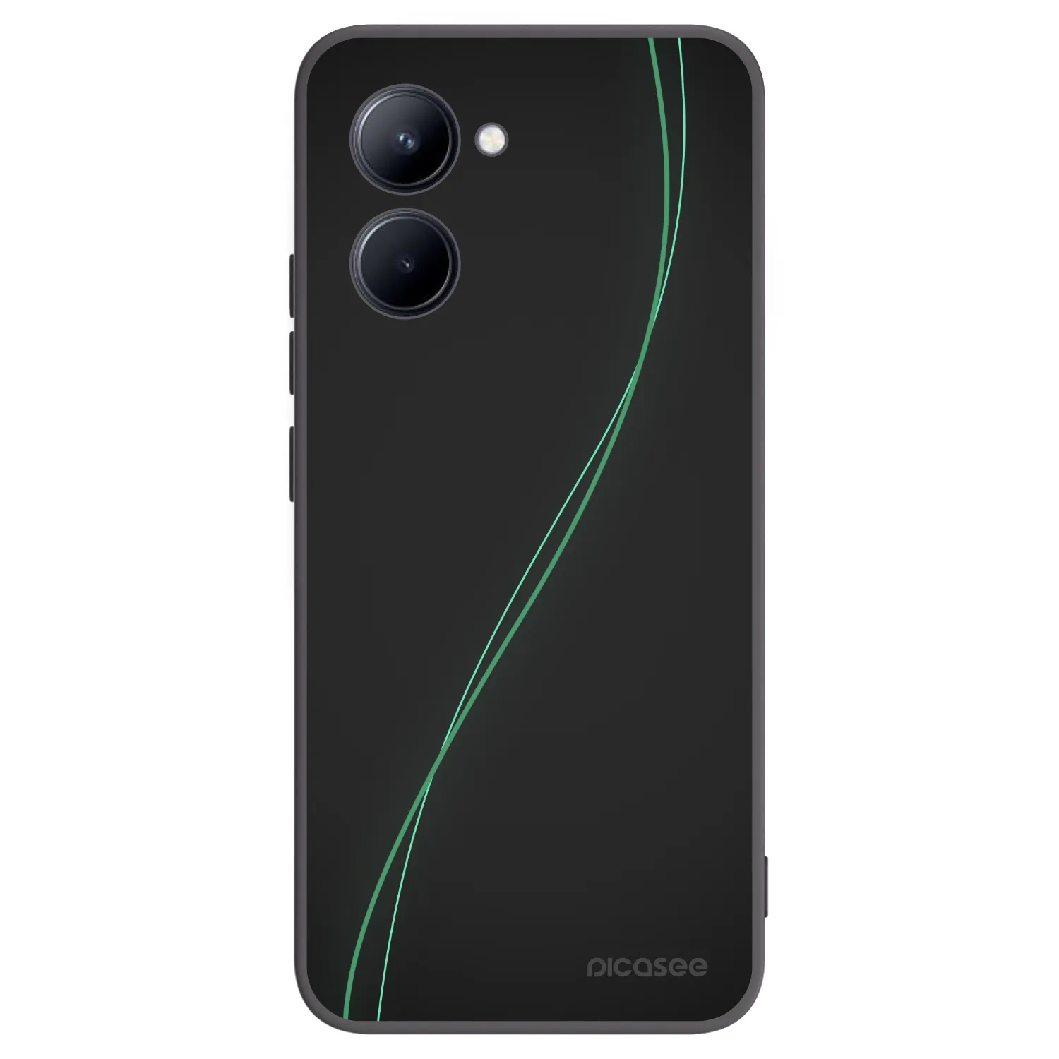 Picasee fekete szilikon tok az alábbi mobiltelefonokra Realme C33 (2023) - Be Different