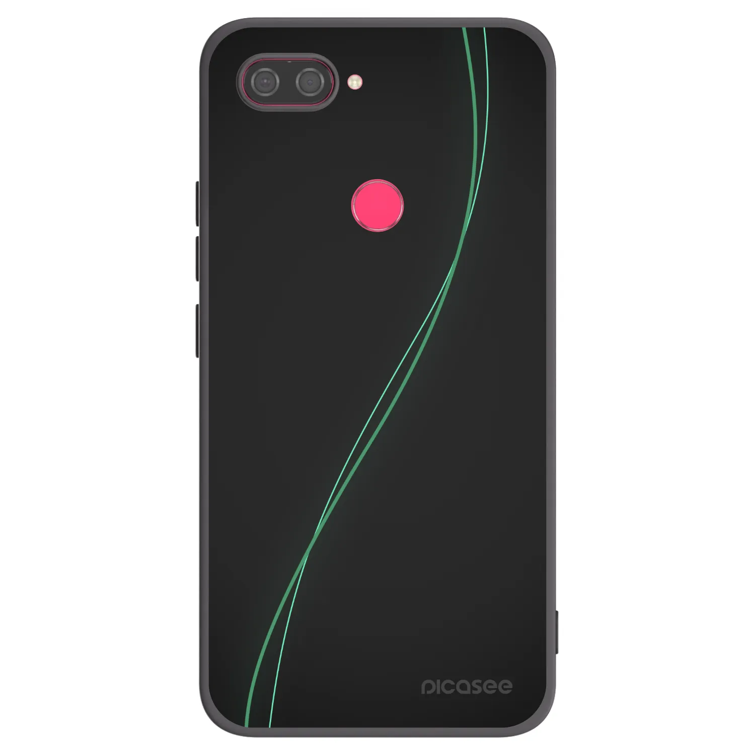 Picasee fekete szilikon tok az alábbi mobiltelefonokra Xiaomi Mi 8 Lite - Be Different
