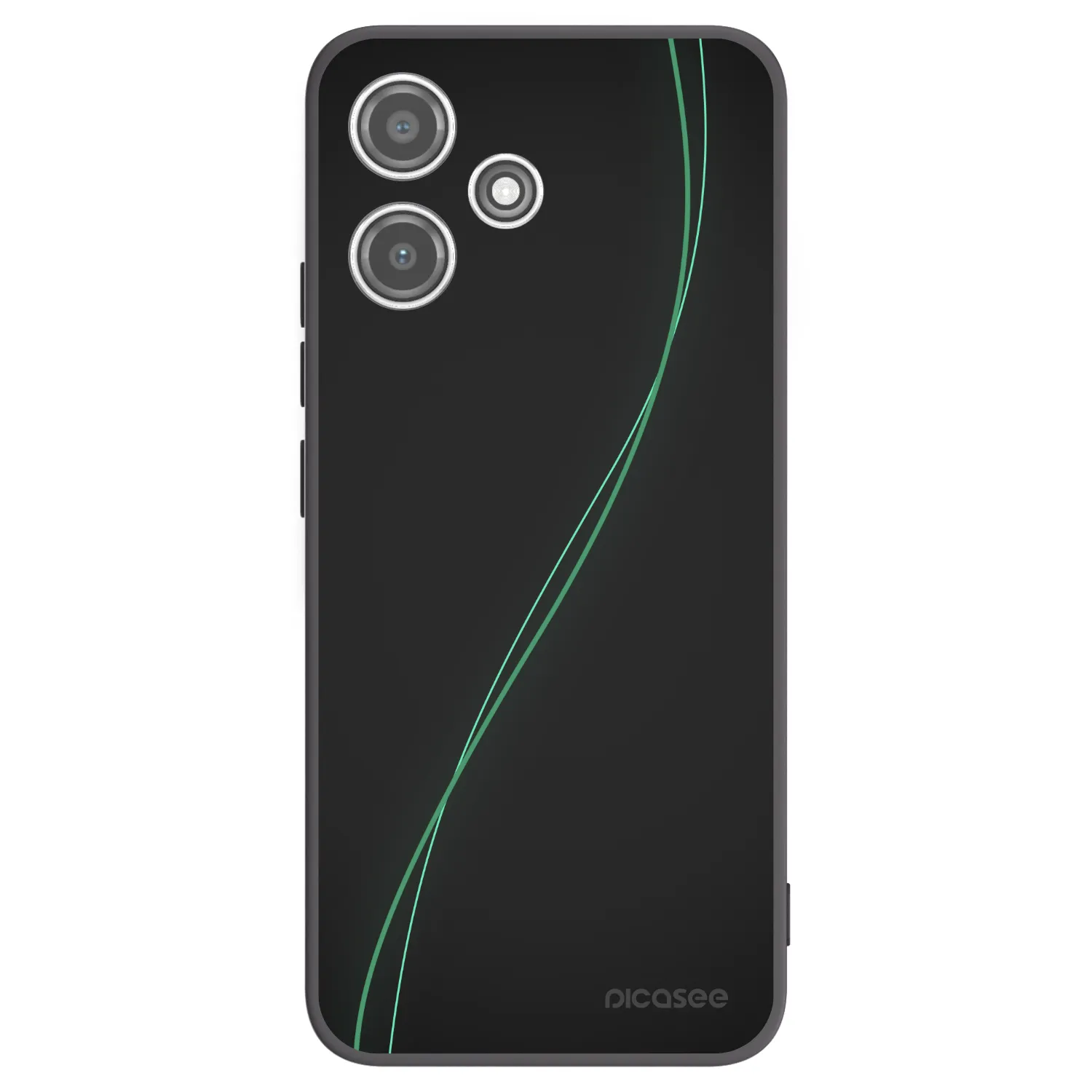 Picasee fekete szilikon tok az alábbi mobiltelefonokra Xiaomi Redmi 12 5G - Be Different