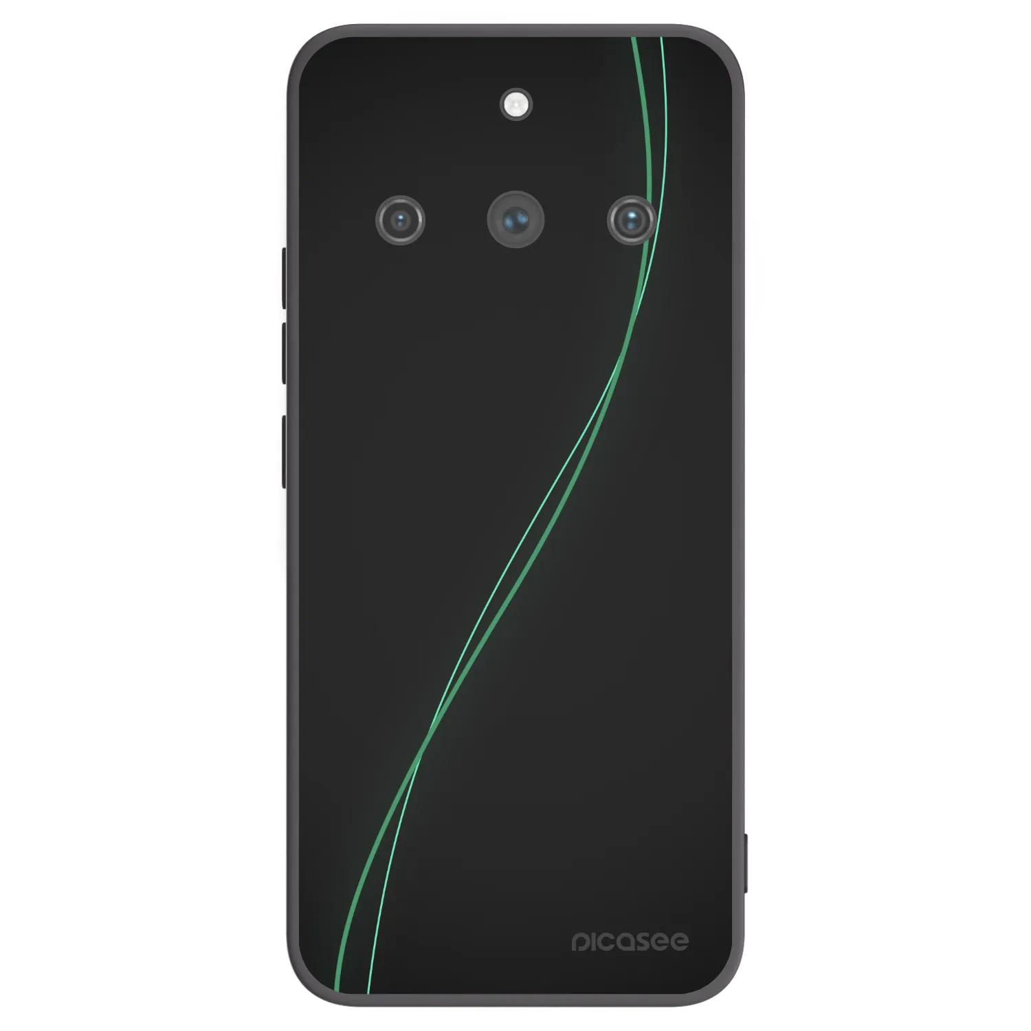 Picasee fekete szilikon tok az alábbi mobiltelefonokra Realme 11 Pro+ - Be Different