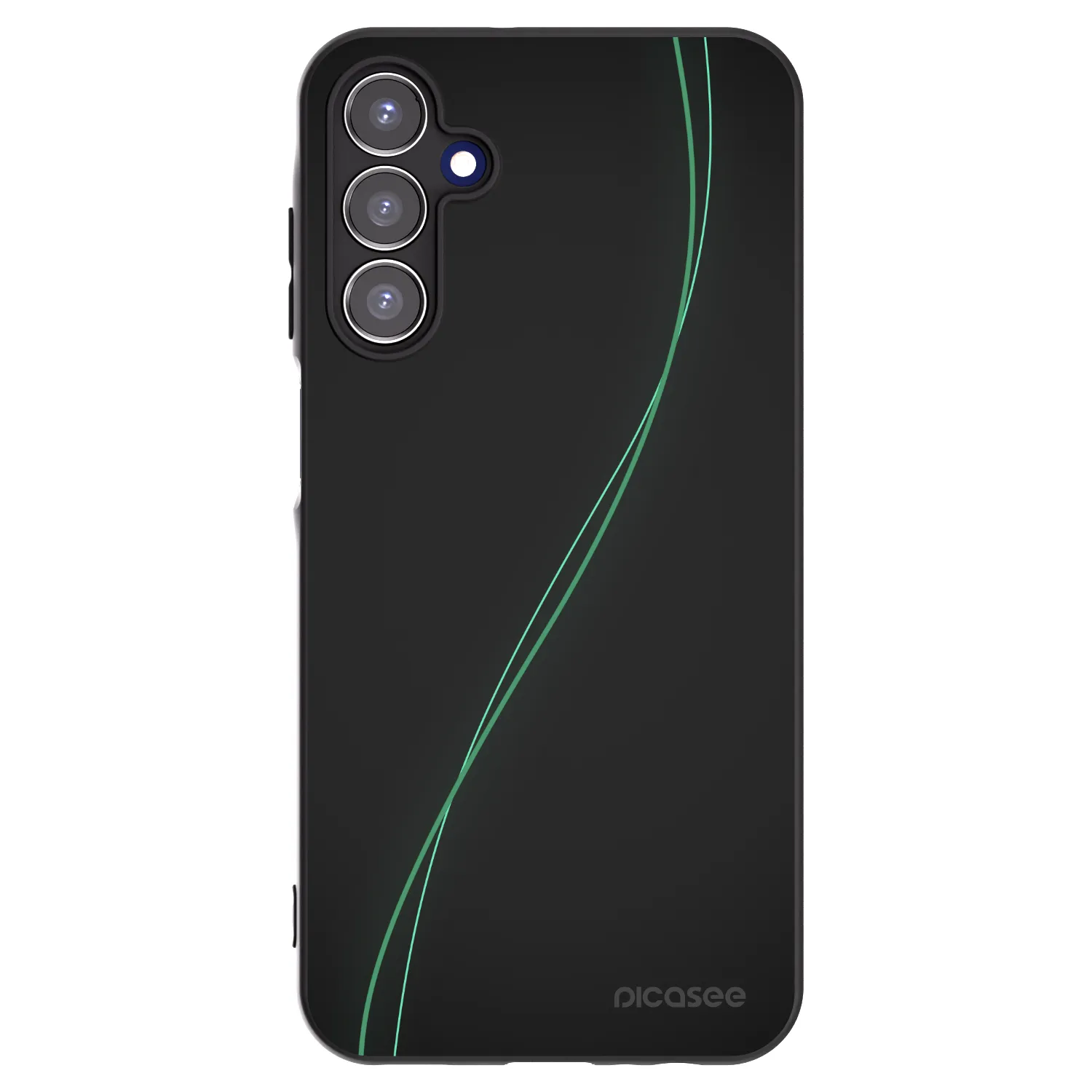 Picasee fekete szilikon tok az alábbi mobiltelefonokra Samsung Galaxy A15 A155F 4G - Be Different