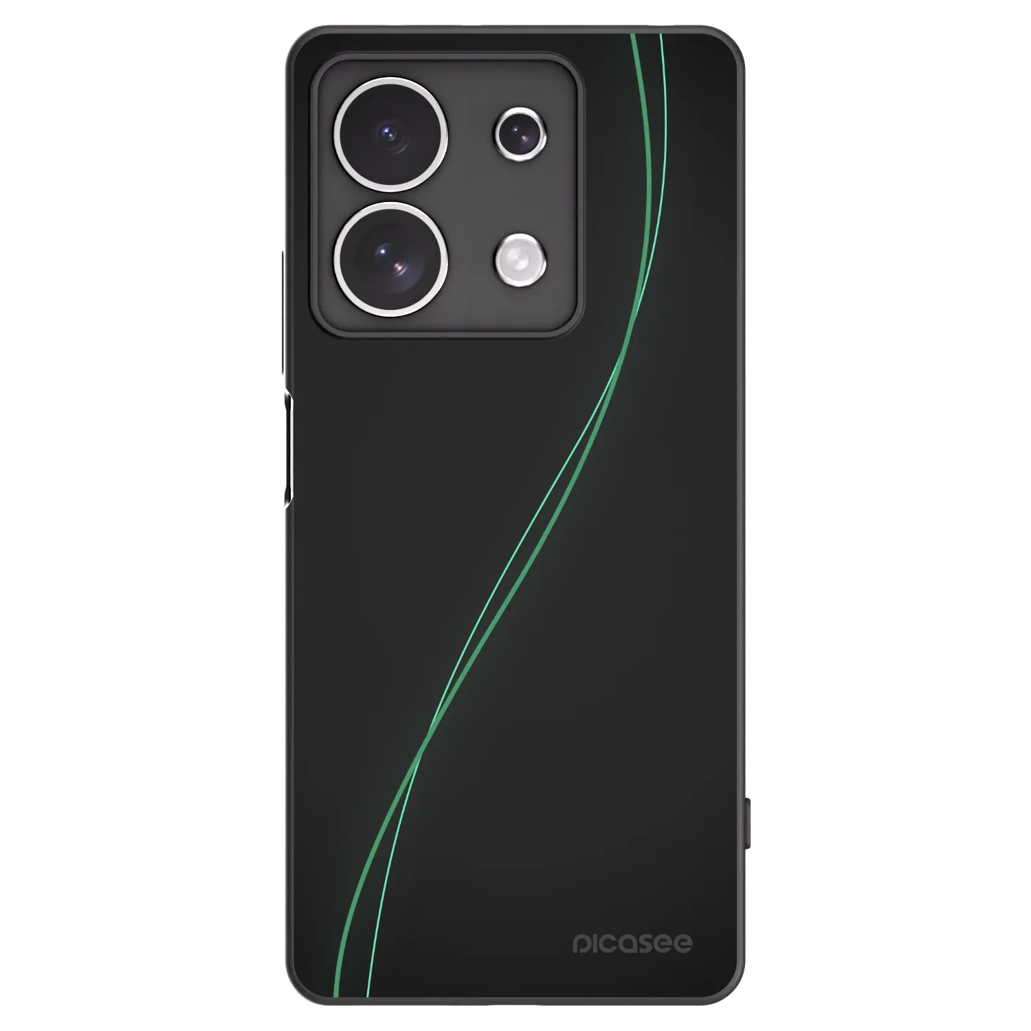 Picasee fekete szilikon tok az alábbi mobiltelefonokra Xiaomi Redmi Note 13 4G - Be Different