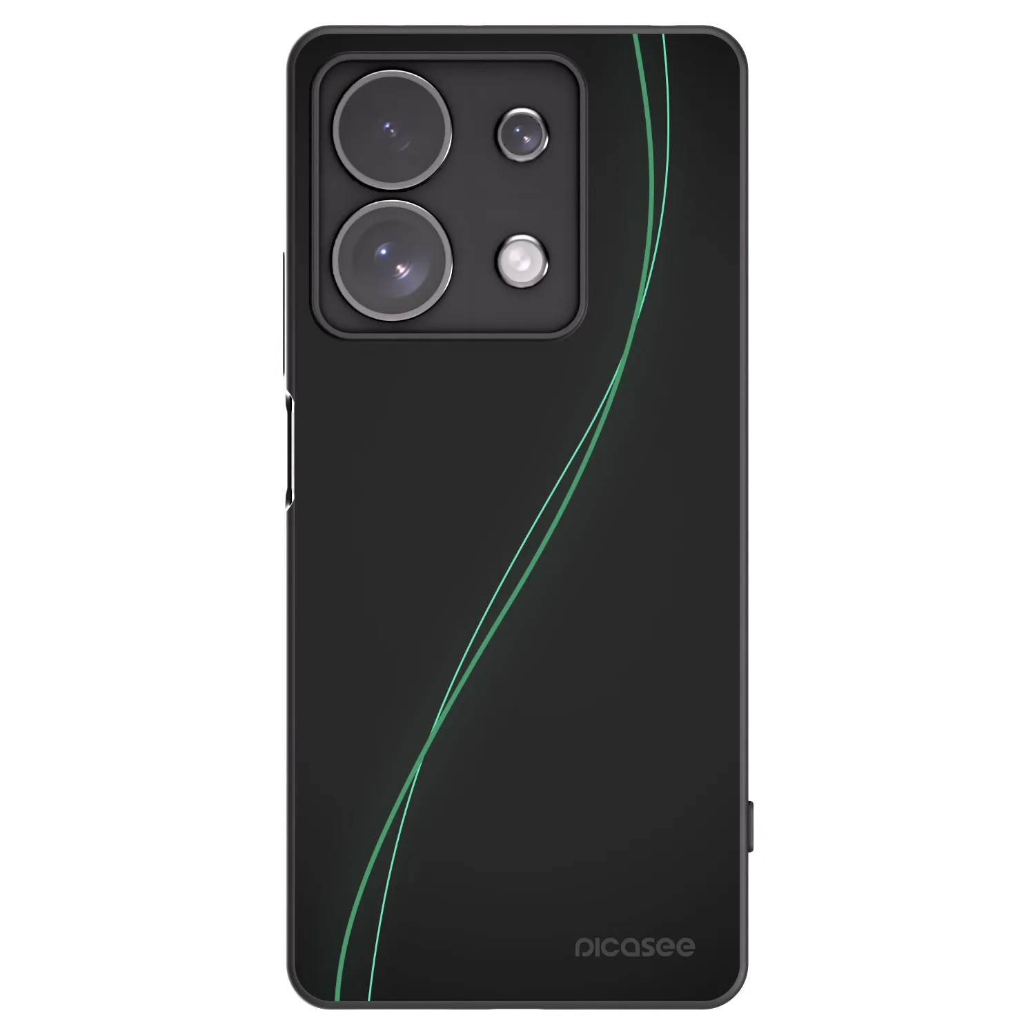 Picasee fekete szilikon tok az alábbi mobiltelefonokra Xiaomi Redmi Note 13 Pro 4G - Be Different