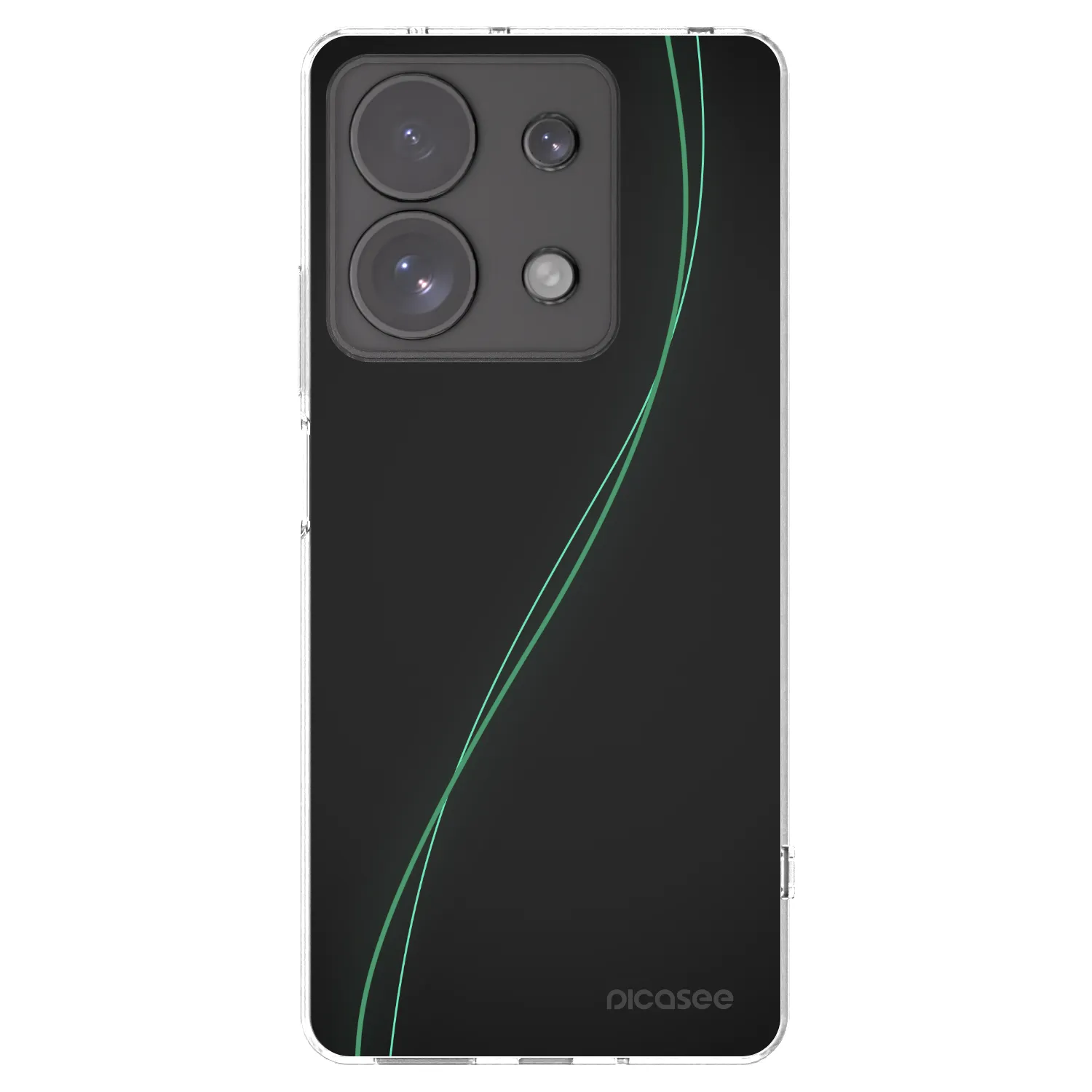 Picasee átlátszó szilikon tok az alábbi mobiltelefonokra Xiaomi Redmi Note 13 Pro 4G - Be Different
