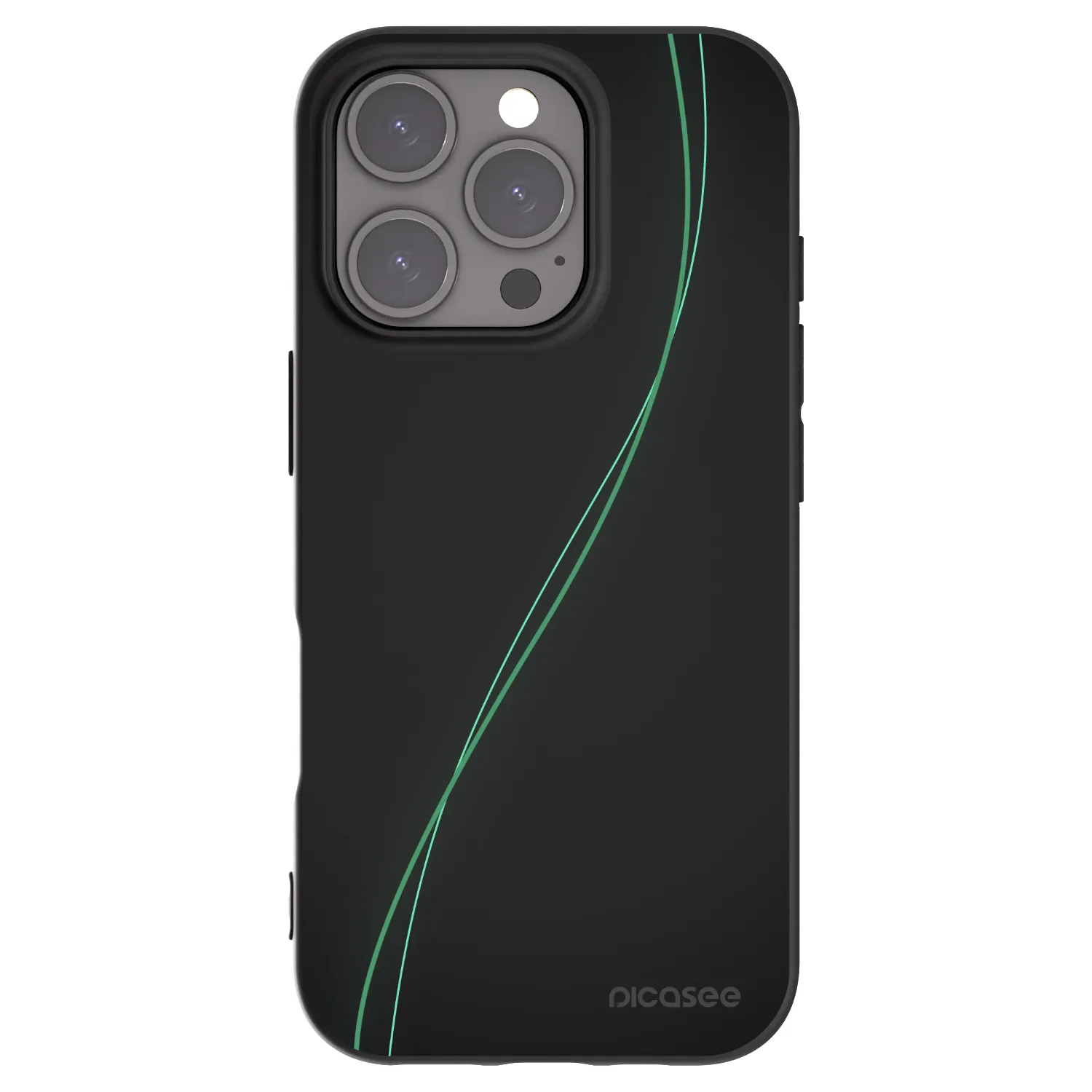 Picasee fekete szilikon tok az alábbi mobiltelefonokra Apple iPhone 16 Pro - Be Different