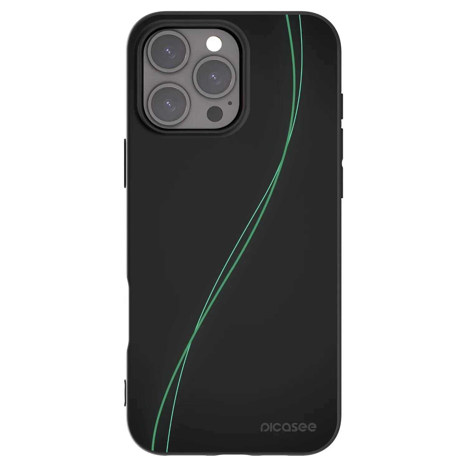 Picasee fekete szilikon tok az alábbi mobiltelefonokra Apple iPhone 16 Pro Max - Be Different