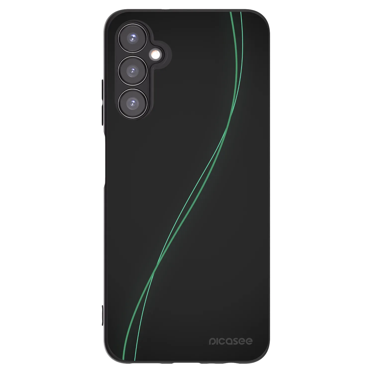 Picasee fekete szilikon tok az alábbi mobiltelefonokra Samsung Galaxy A05s A057G - Be Different